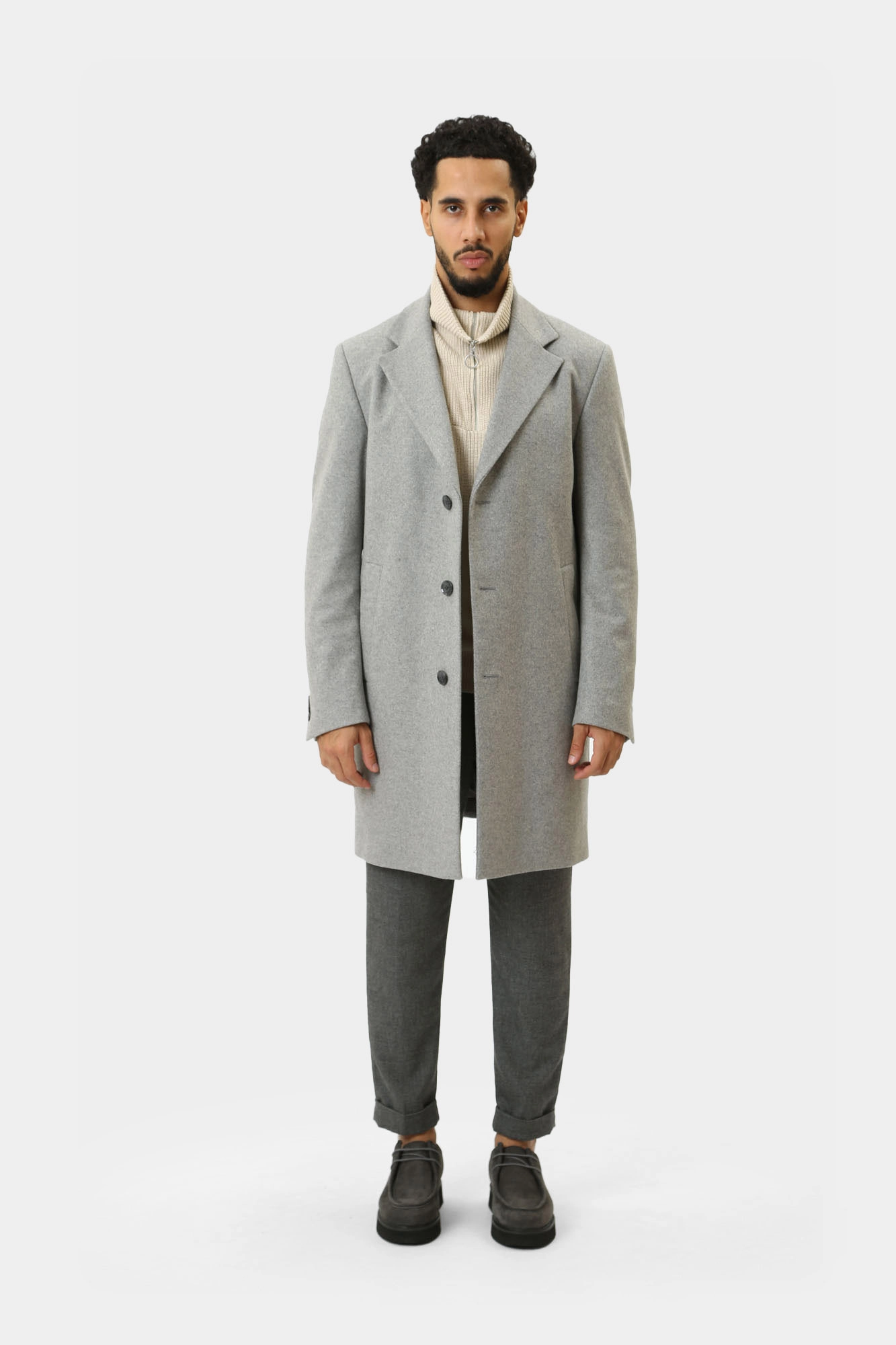 30043525_10016436 Пальто Strellson Серый