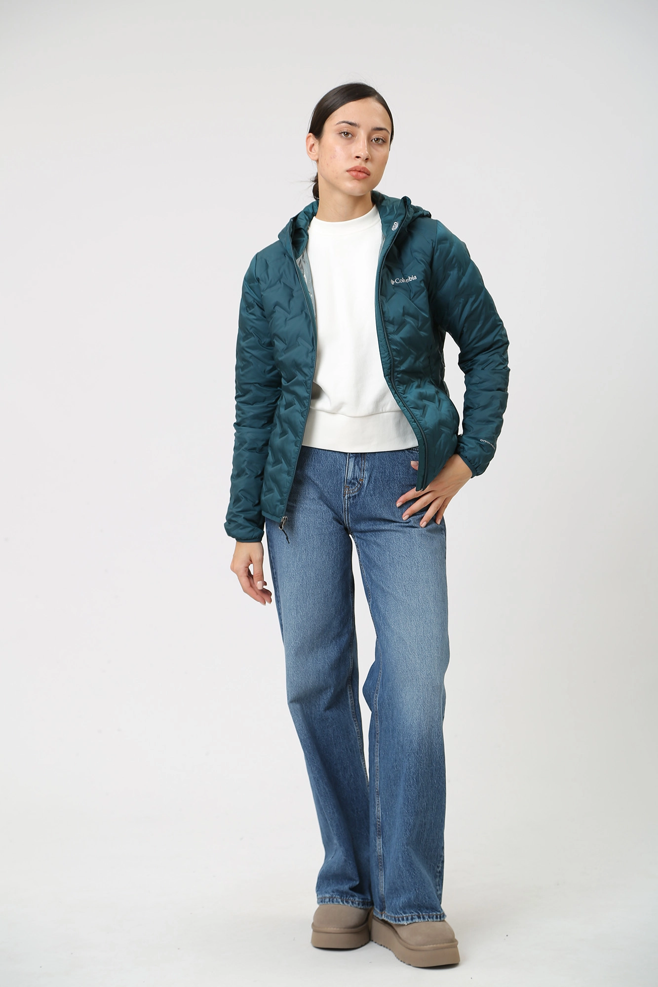 1875931 пуховик delta ridge™ down hooded jacket columbia 