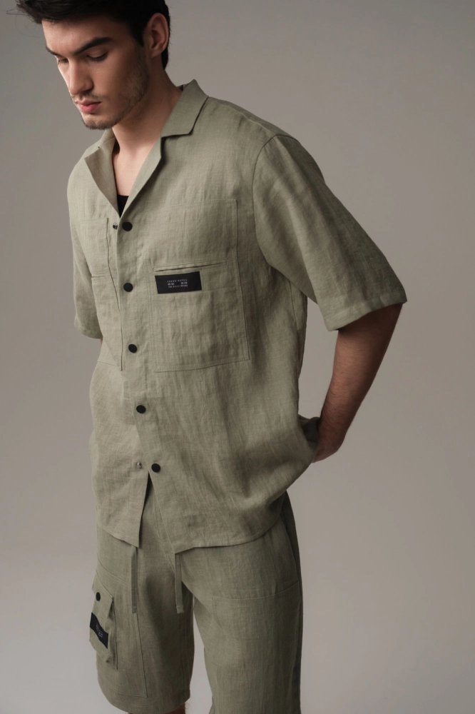 Брюки Van Mich Хлопок Зеленый