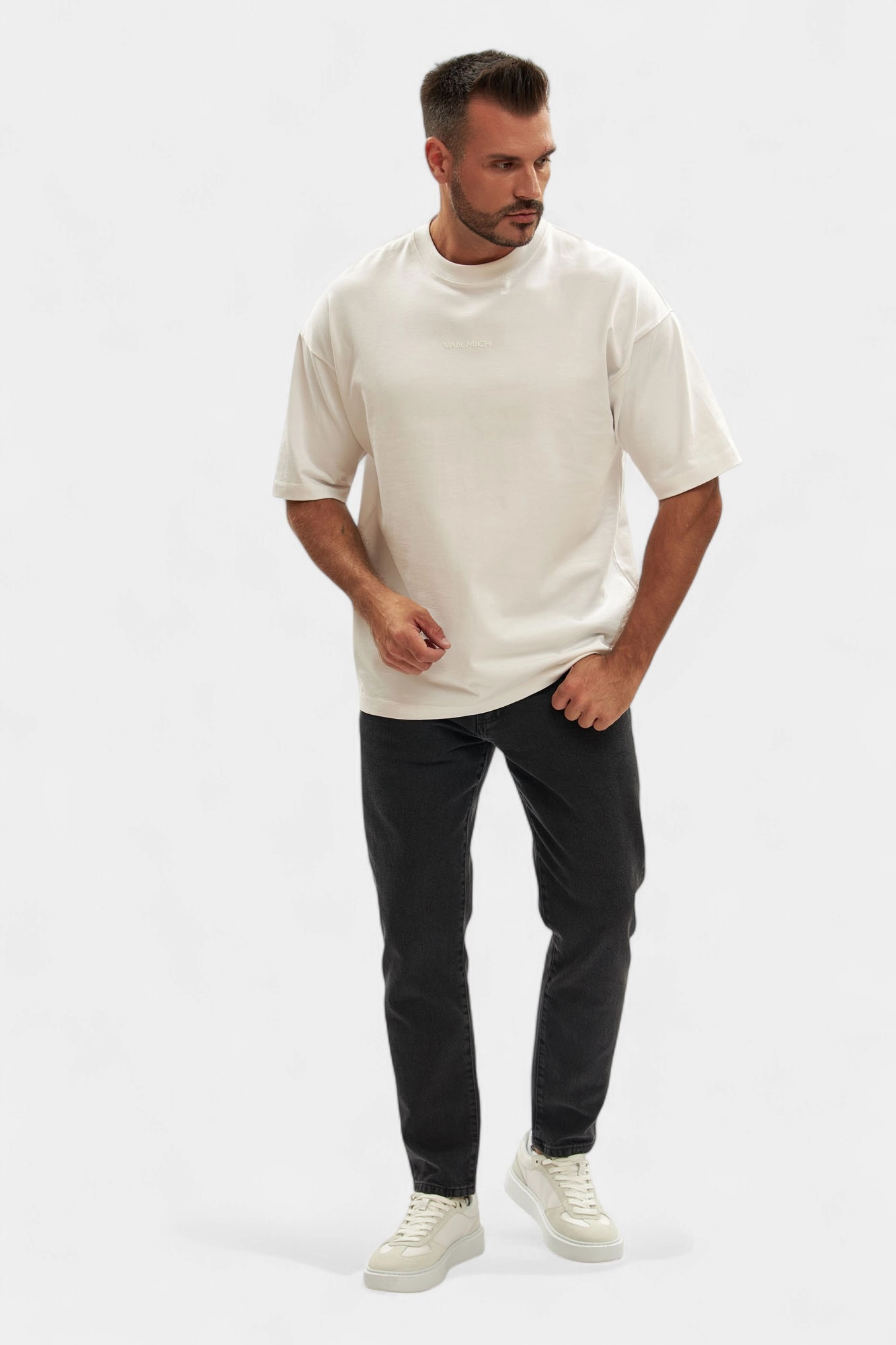 VM-OMA-33-562 Джинсы Van Mich Серый