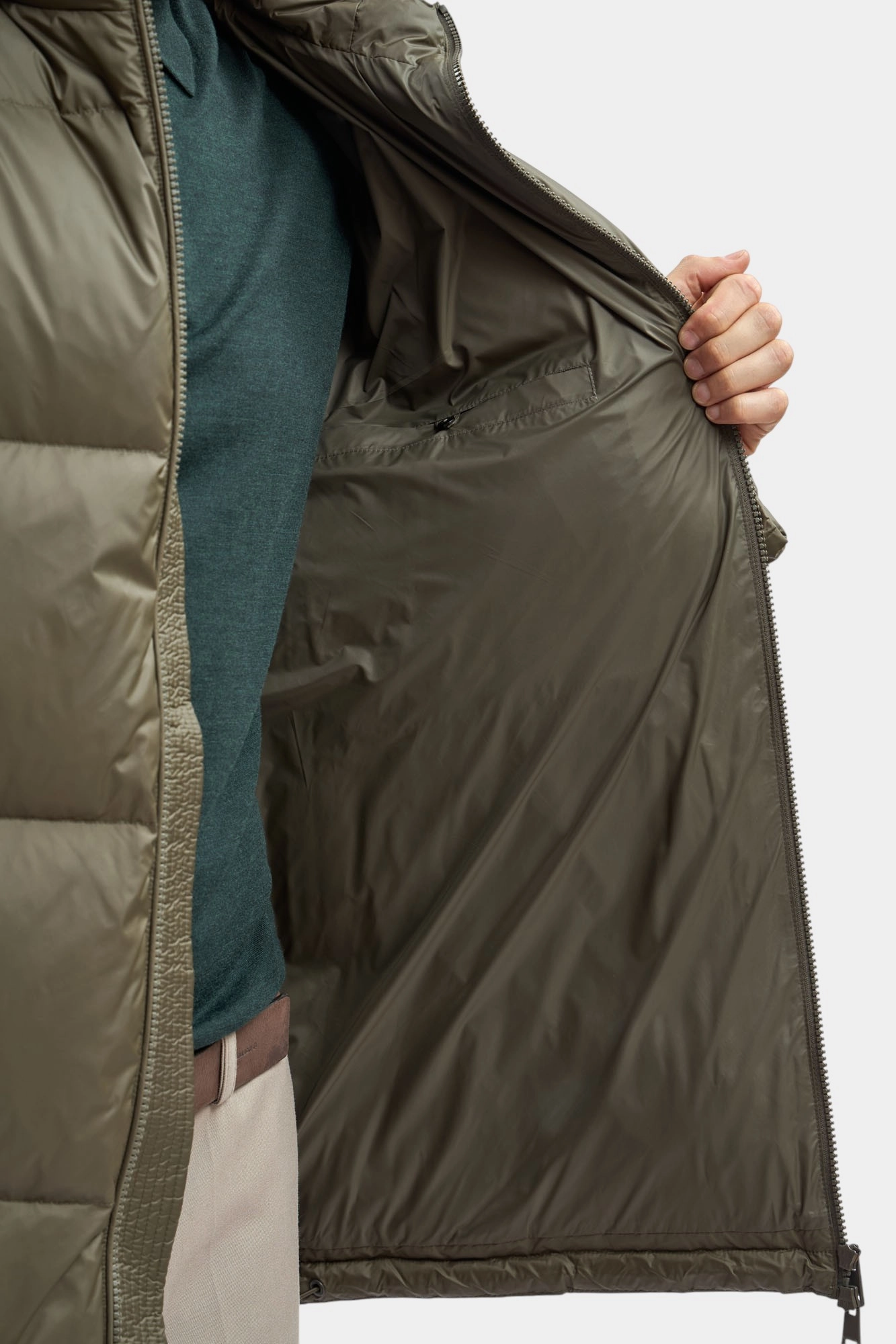 M-KX-252-56-1399 Пуховик The Hills Зеленый