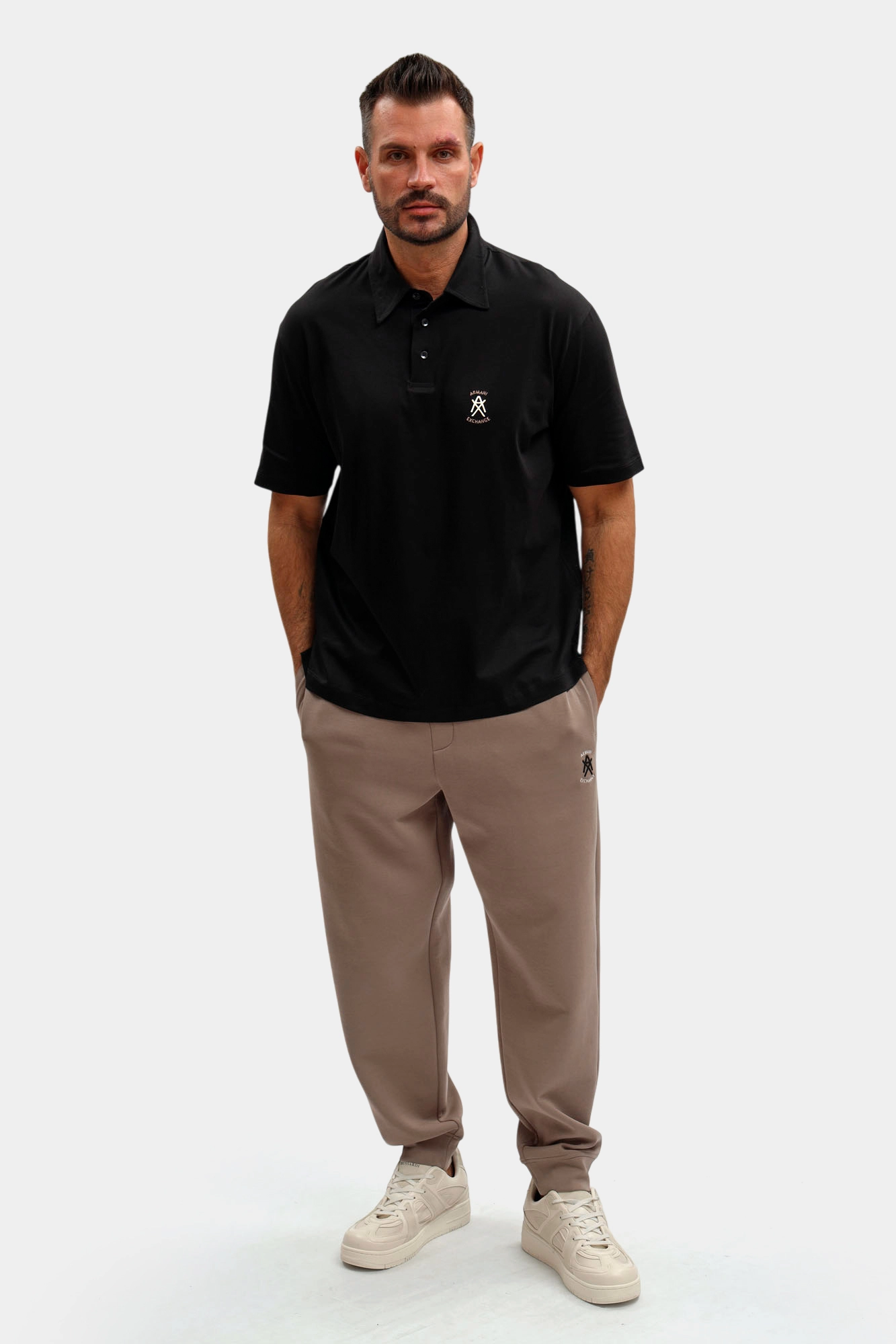 XM002209_AF10364 Поло Armani Exchange Черный