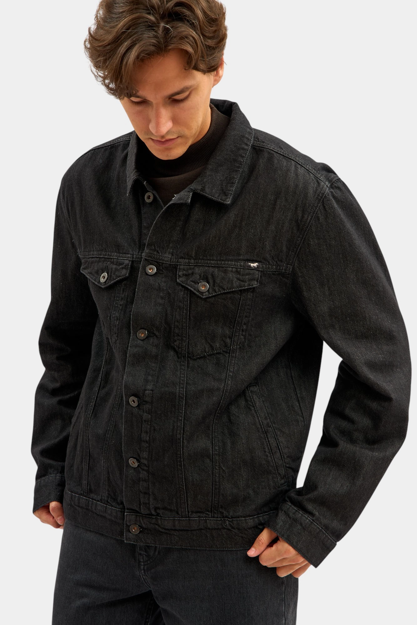 1016831-4000 Куртка джинсовая Mustang Черный