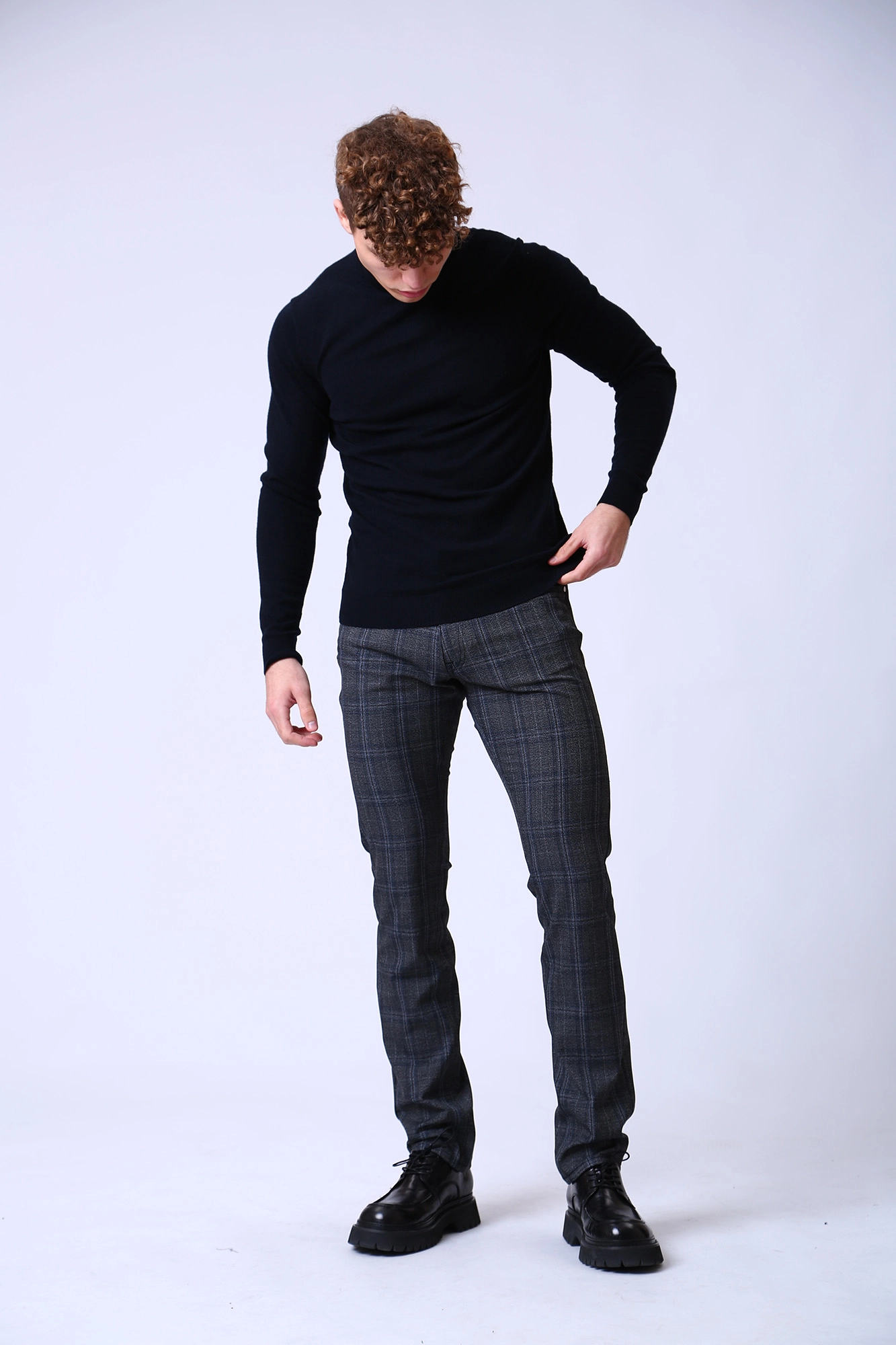 524823_265840 Брюки 5-карманные  Karl Lagerfeld Серый