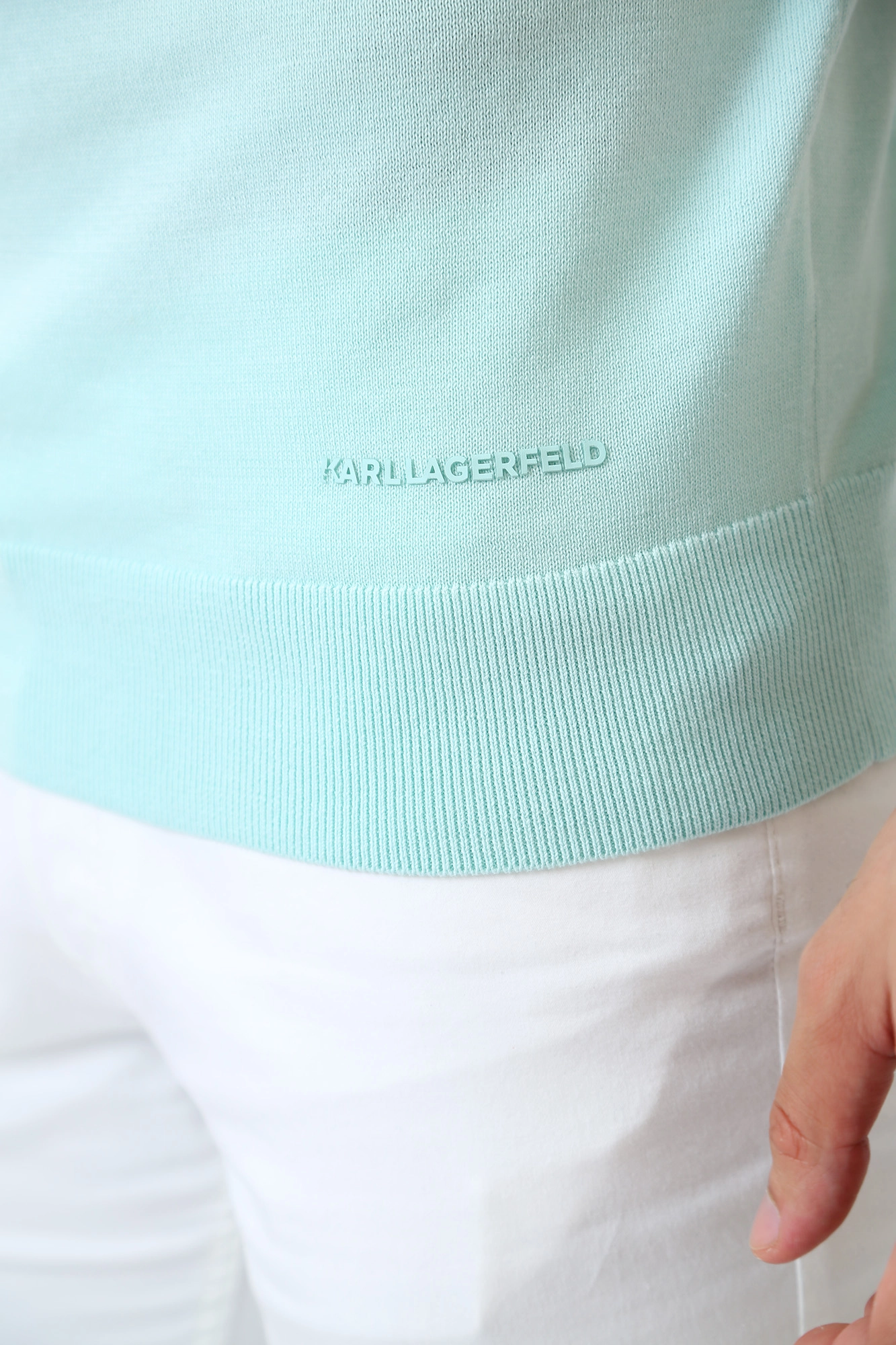 532398_655006 Поло Karl Lagerfeld Зеленый