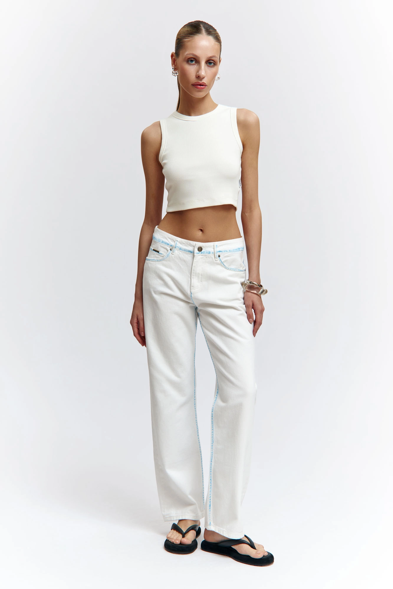 VW-OMA-33-434 брюки джинсовые van mich 