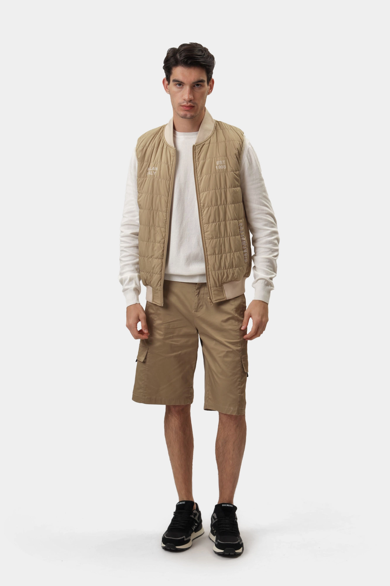 BMG0765 Жилет Bikkembergs Бежевый