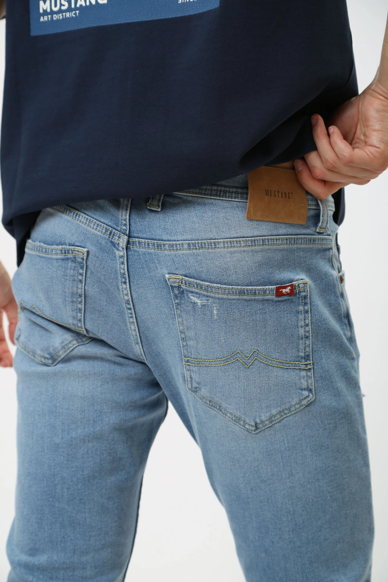 1015125 Джинсы Oregon Slim Mustang Синий