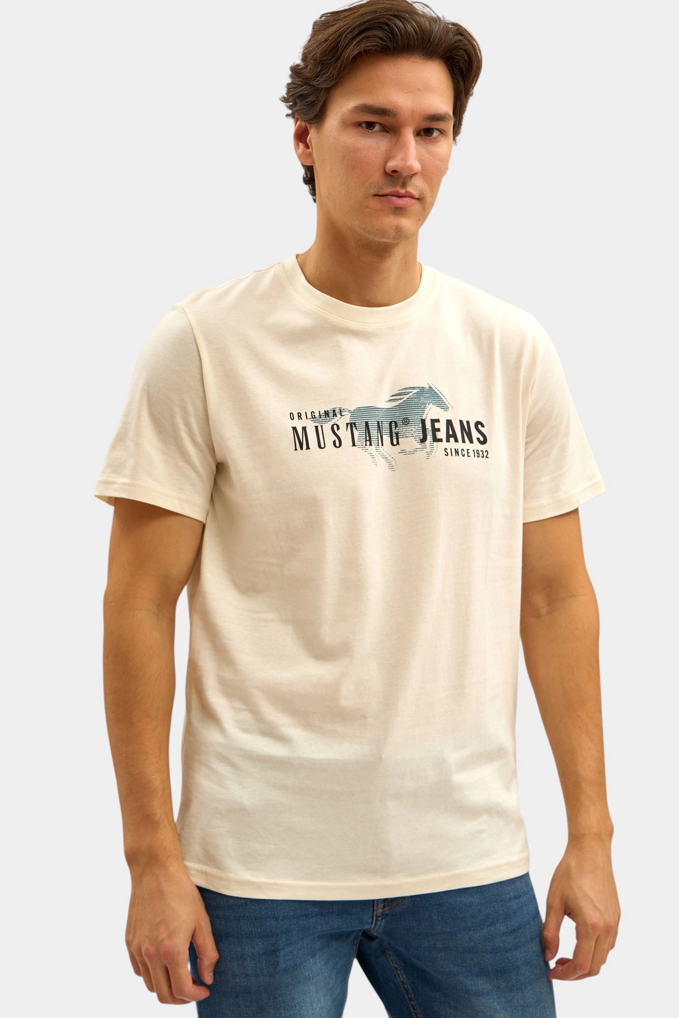 1016854 Футболка Mustang Белый