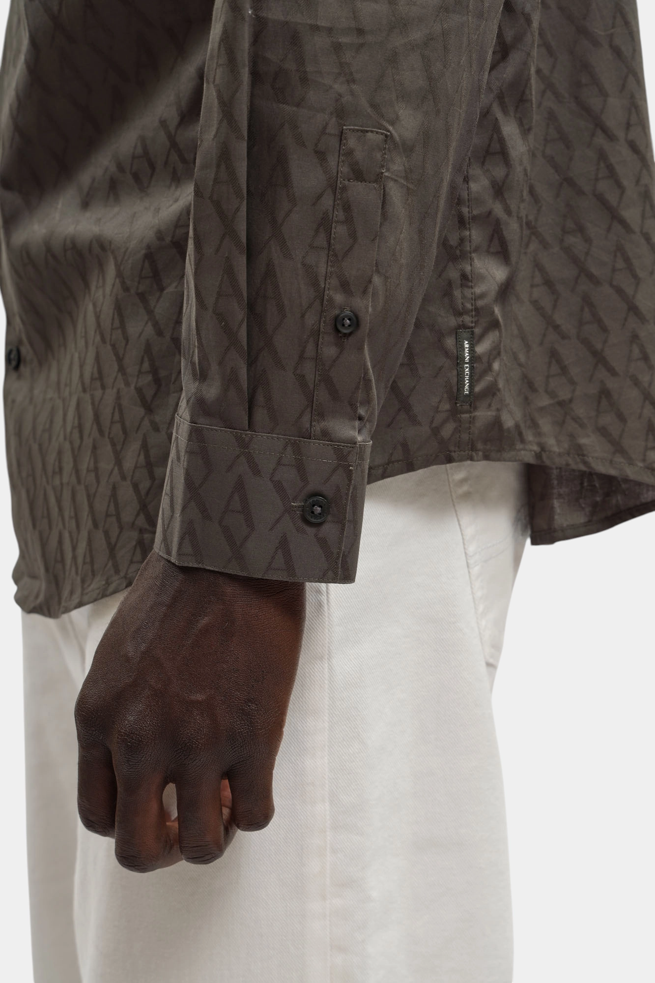 XM001587_AF16631 Рубашка Armani Exchange Серый