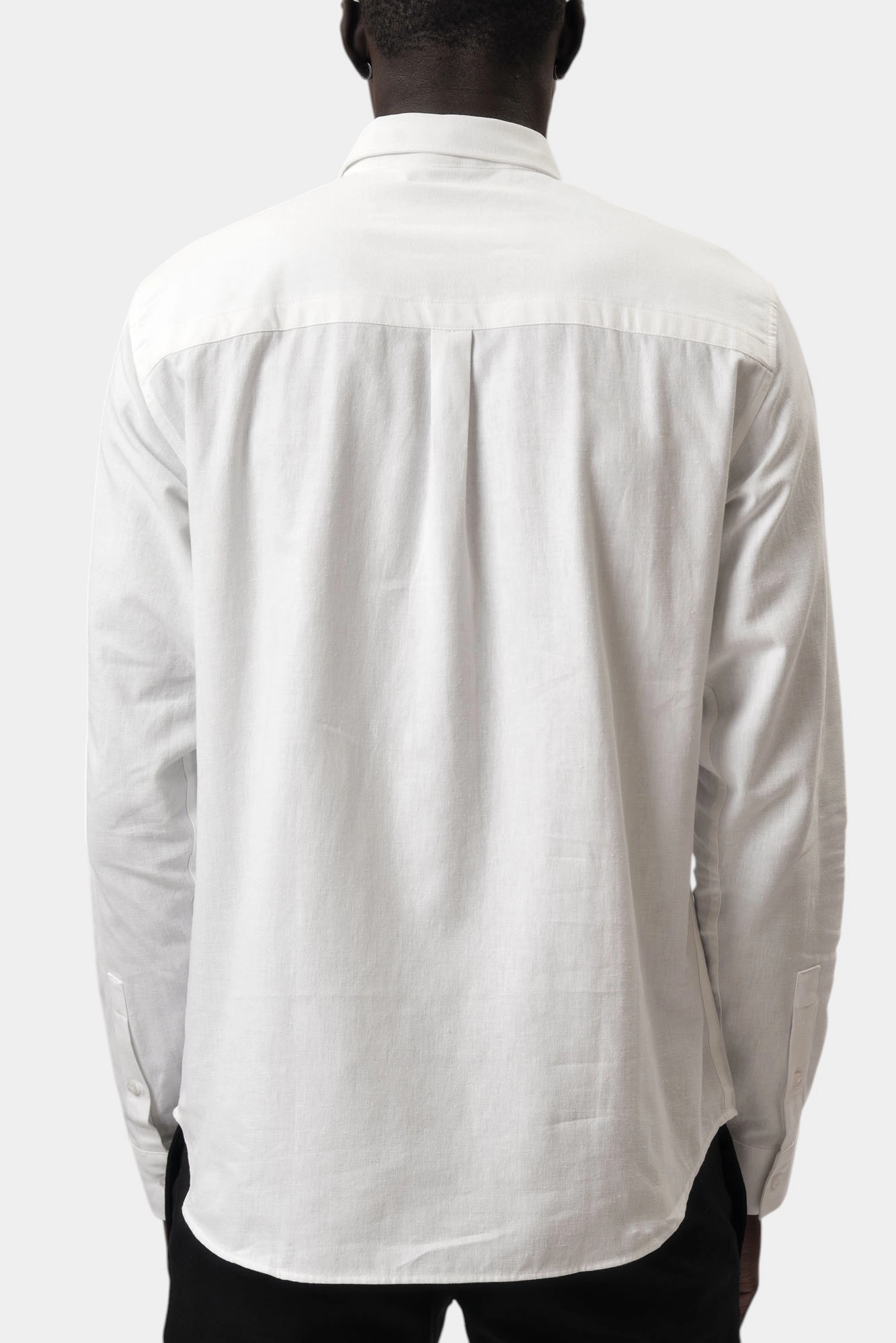 BMS0785L Сорочка льняная д/р Bikkembergs Белый