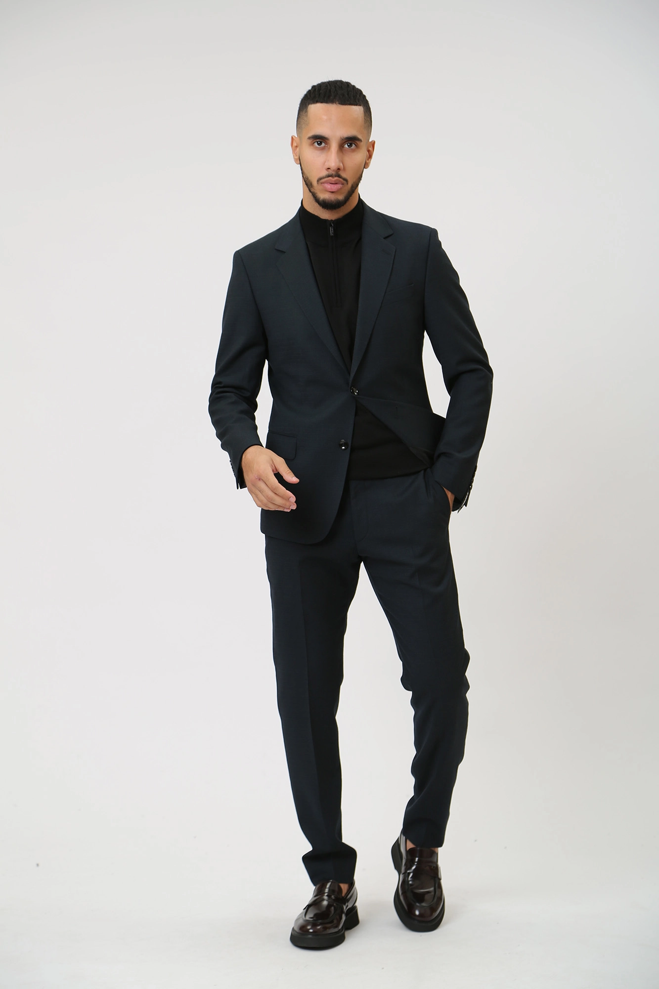 30039678_10016464 Пиджак классический Strellson Зеленый