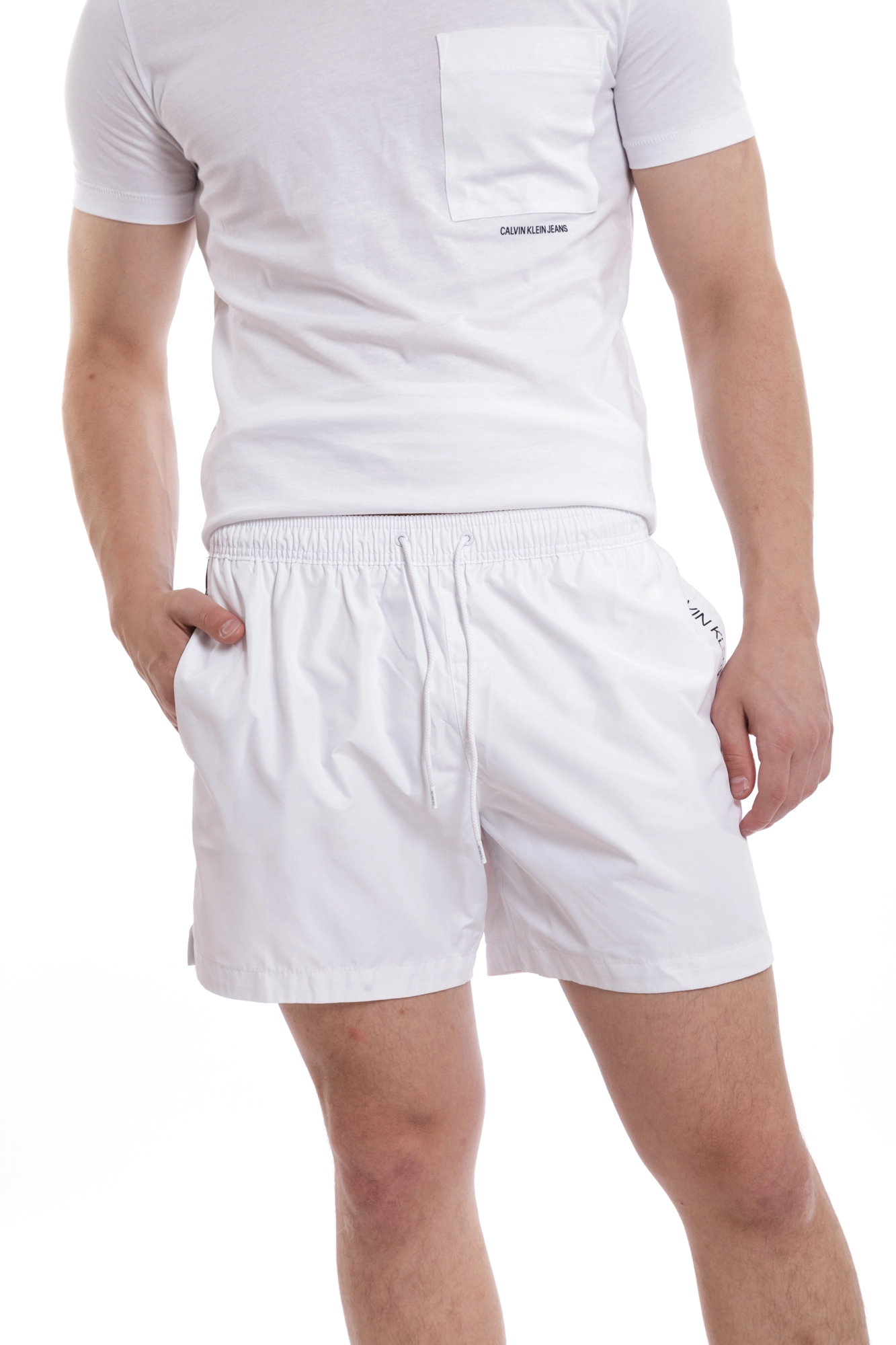 KM0KM00554_YCD Шорты плавательные Calvin Klein Underwear Белый