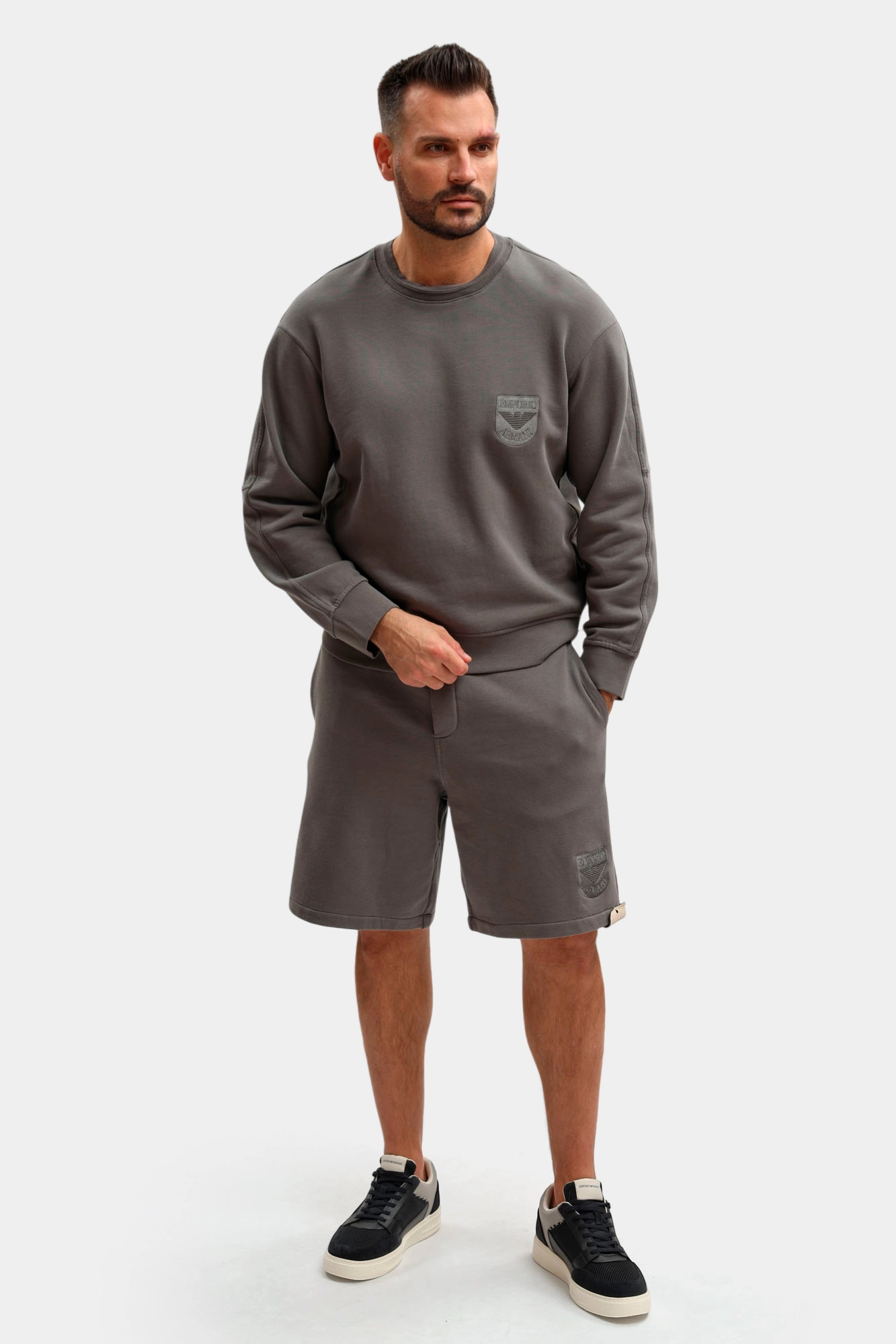 EM005385_AF13713 Шорты Emporio Armani Серый