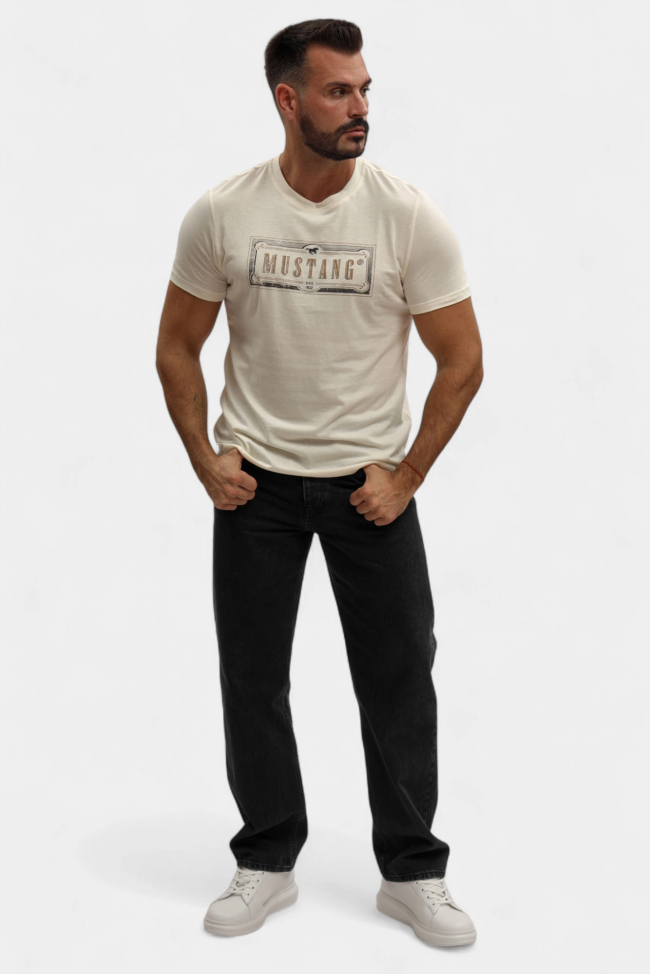 1017127 Футболка Mustang Белый