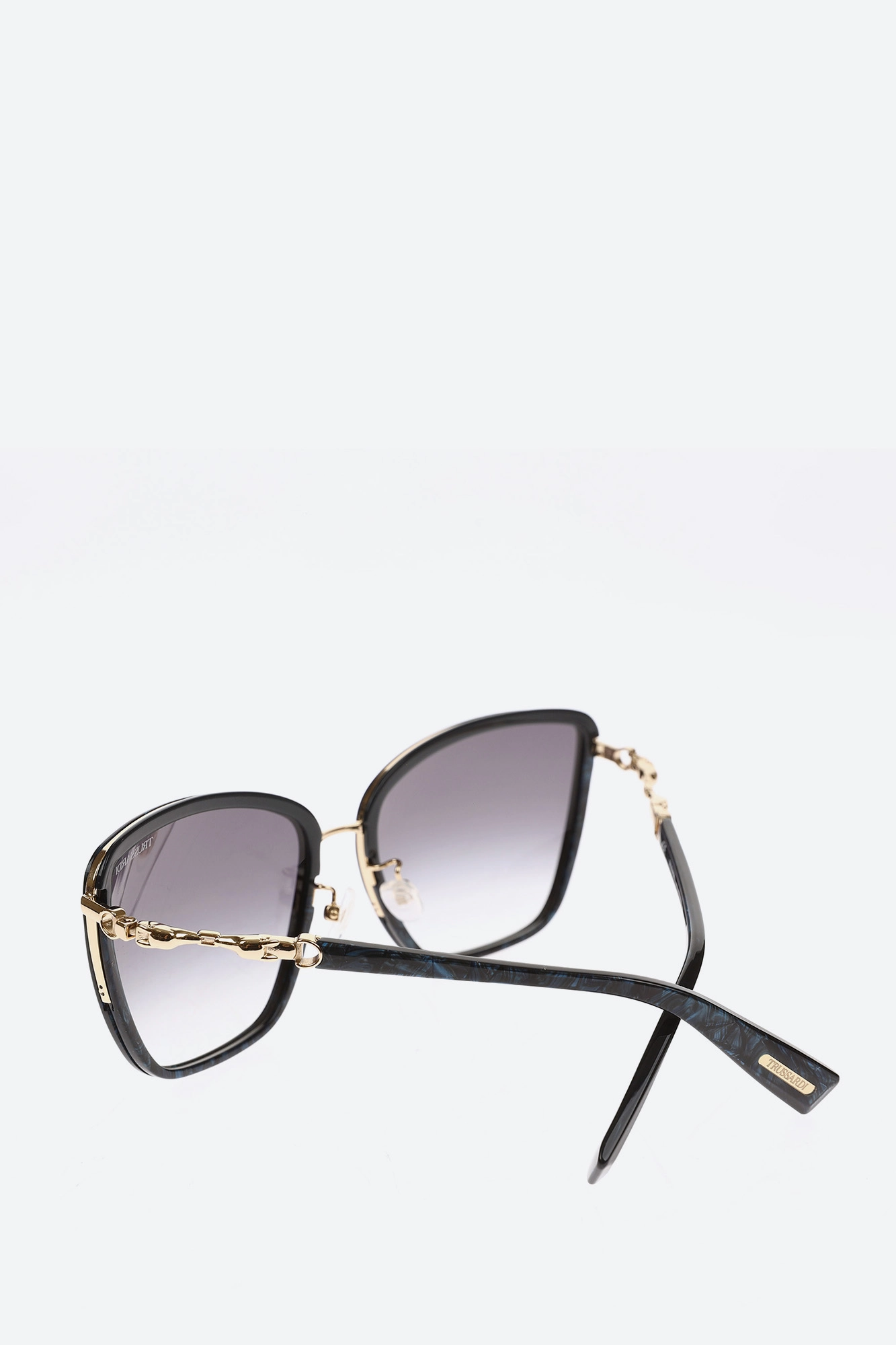 Trussardi-534 Очки с футляром Trussardi Черный