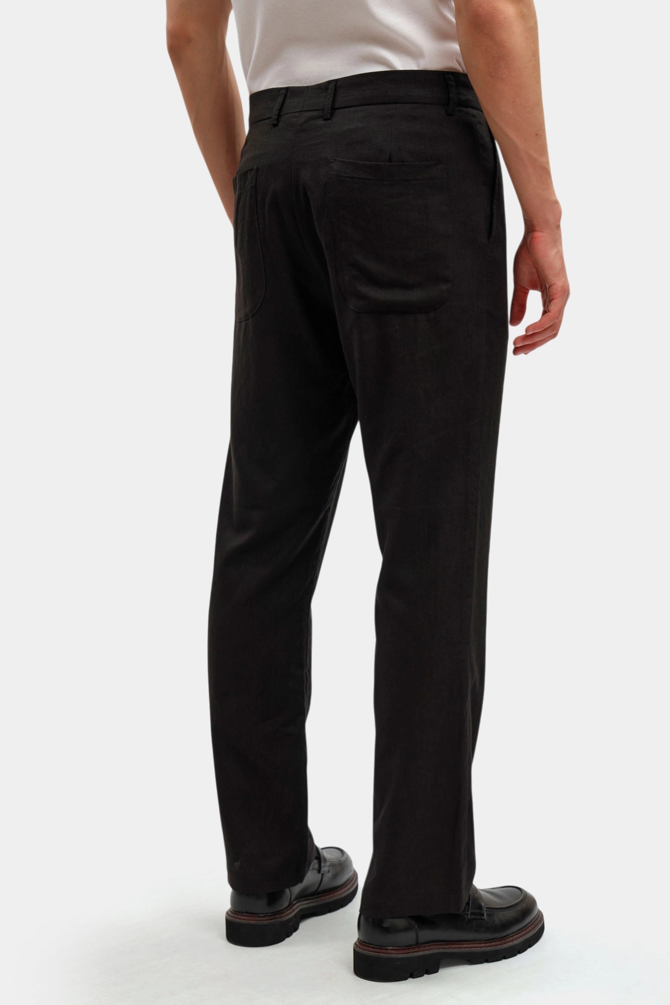 BMP1412 Брюки льняные Bikkembergs Черный