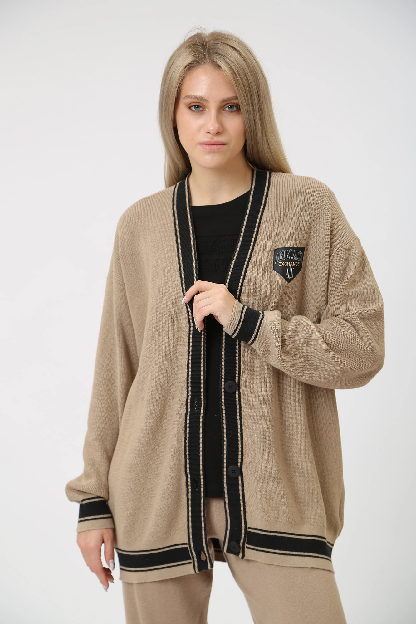 Cardigan armani exchange hotsell