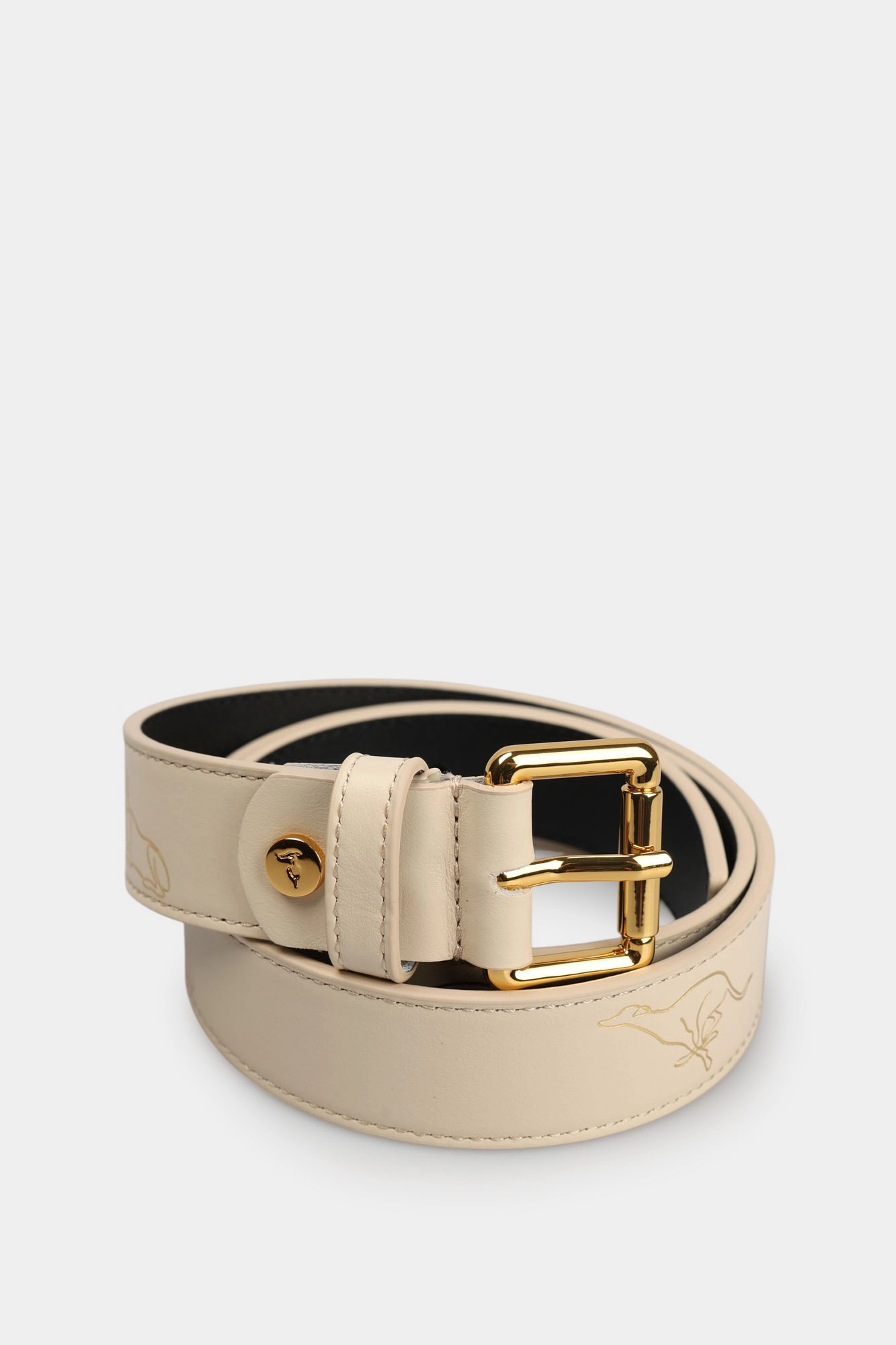 B343B000006N-WEL02L98-22UA Ремень Trussardi Бежевый