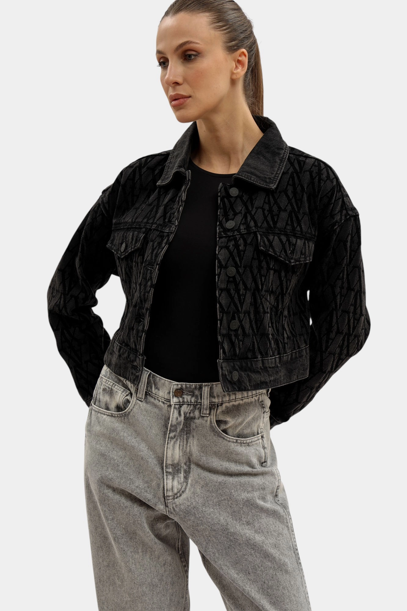 XW000819_AF16092 куртка джинсовая armani exchange 