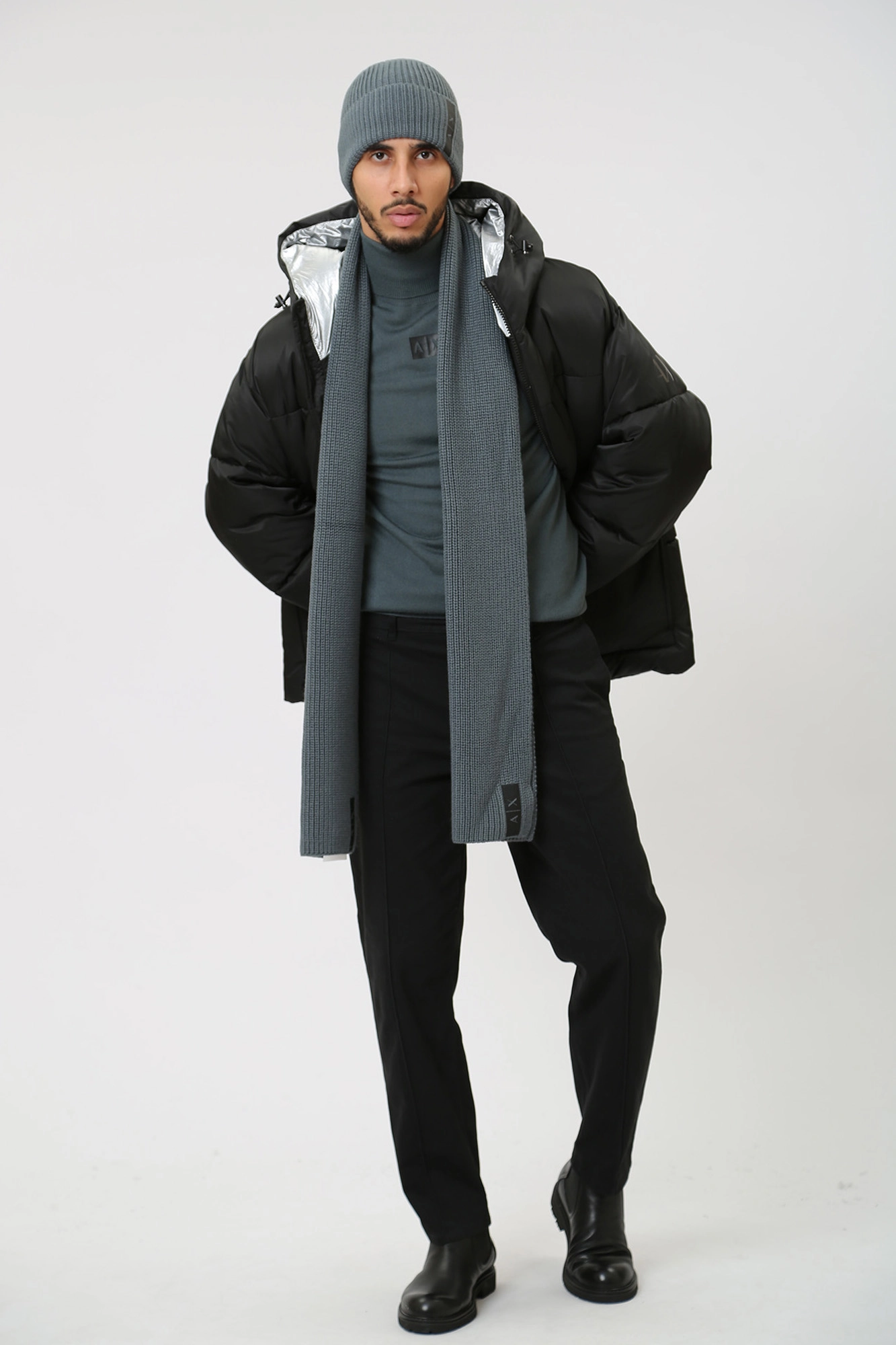 954616_3F307 Шарф Armani Exchange Зеленый