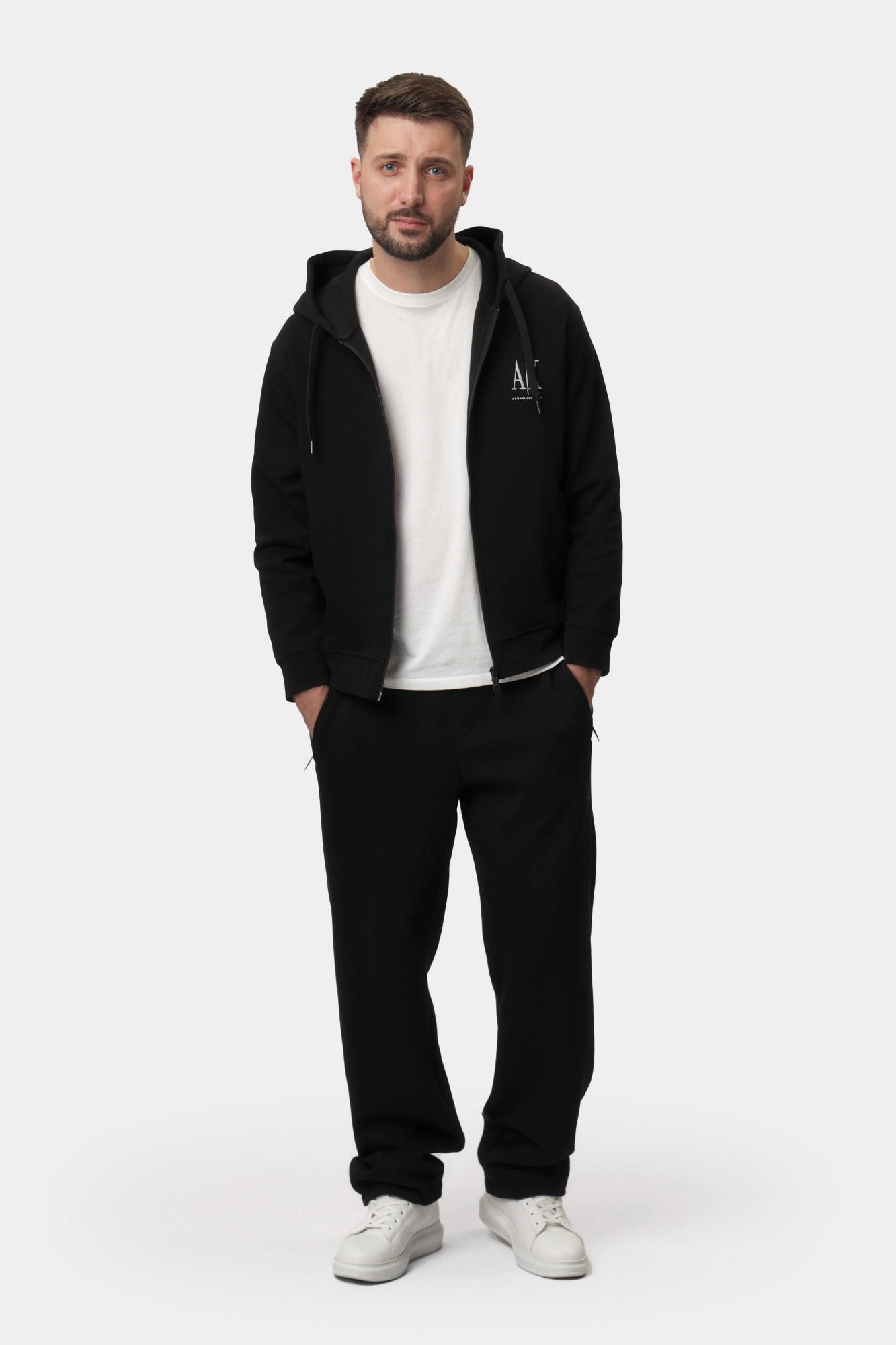 XM000371_AF10818 Толстовка с капюшоном Armani Exchange Черный