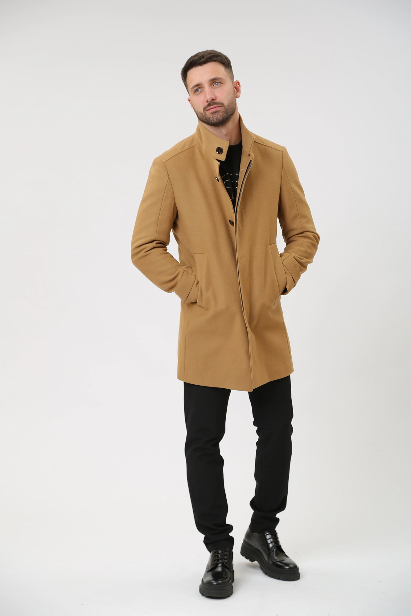 30039140_10016436 Пальто Strellson Бежевый