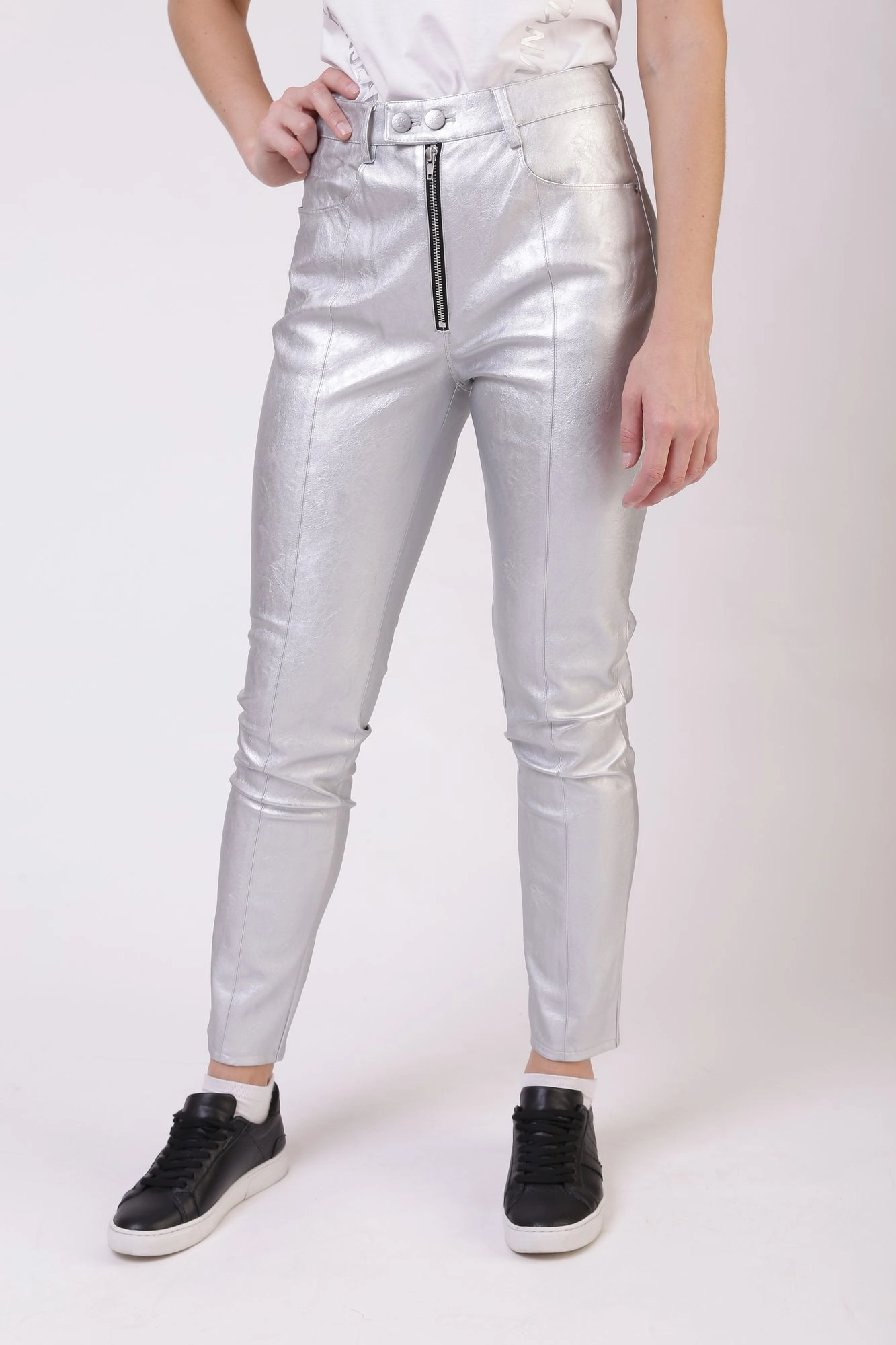 J20J215036_ брюки кожаные calvin klein jeans 