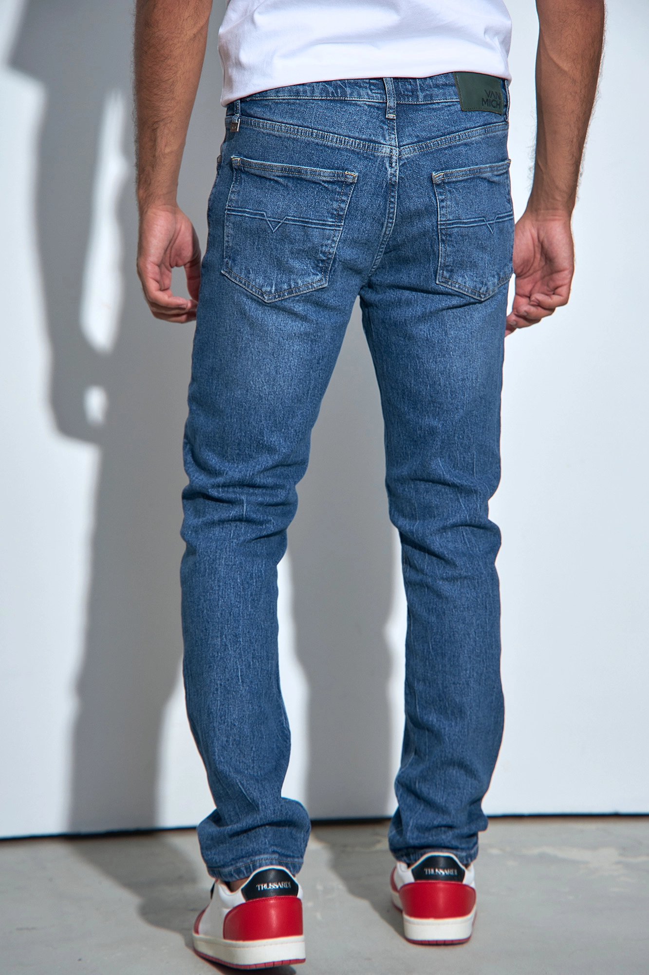 VM-232-33-013 Джинсы Slim Van Mich Голубой