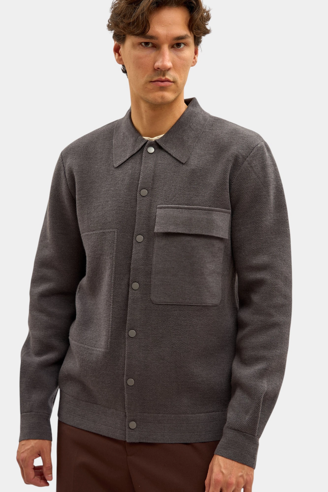 M-252-SK-50-003 Кардиган The Hills Серый