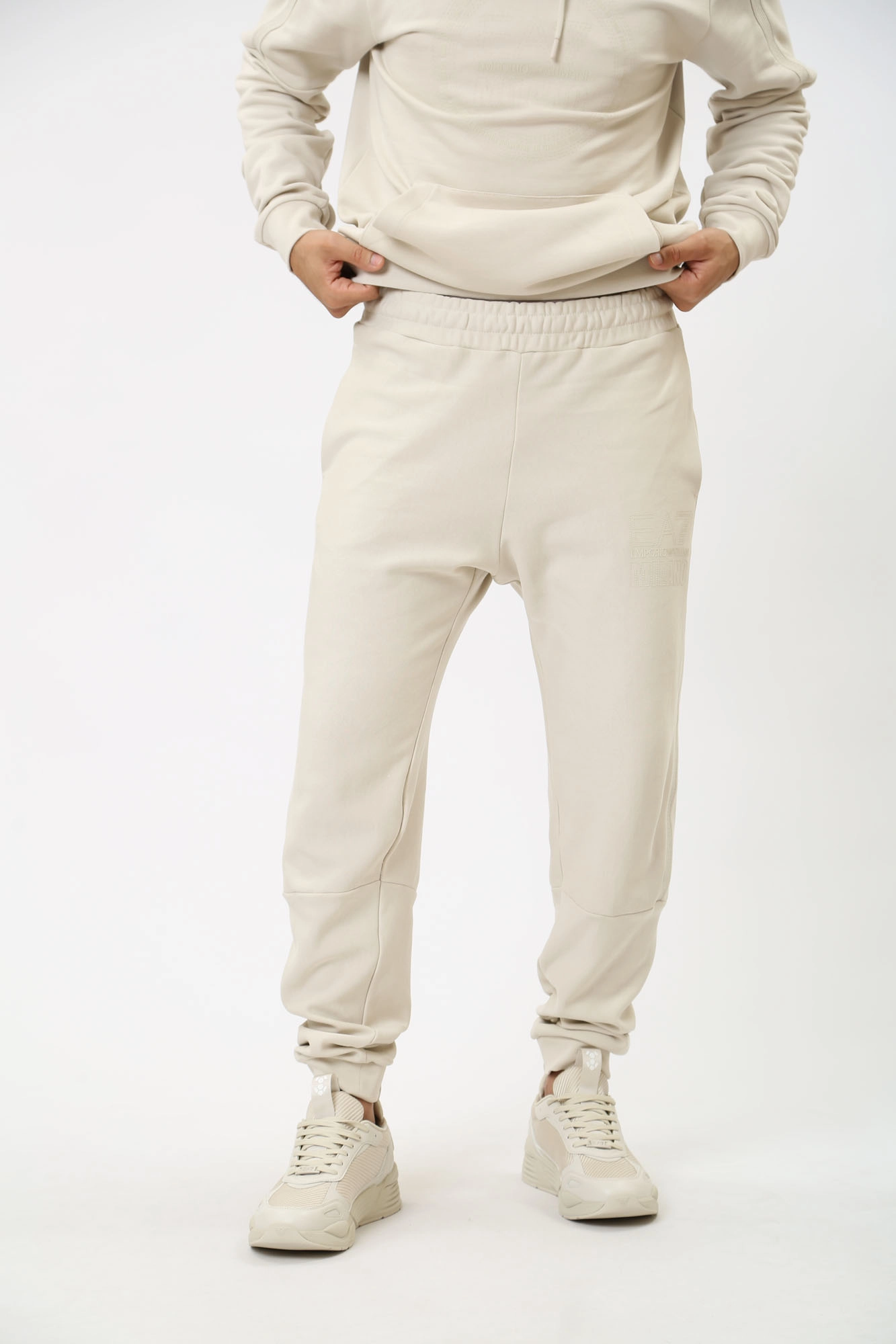 3DPP81_PJTKZ_1946 Брюки спортивные EA7 Бежевый