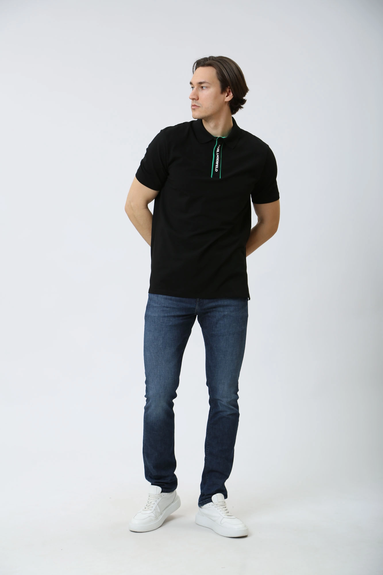 542221_745017 Поло Karl Lagerfeld Черный