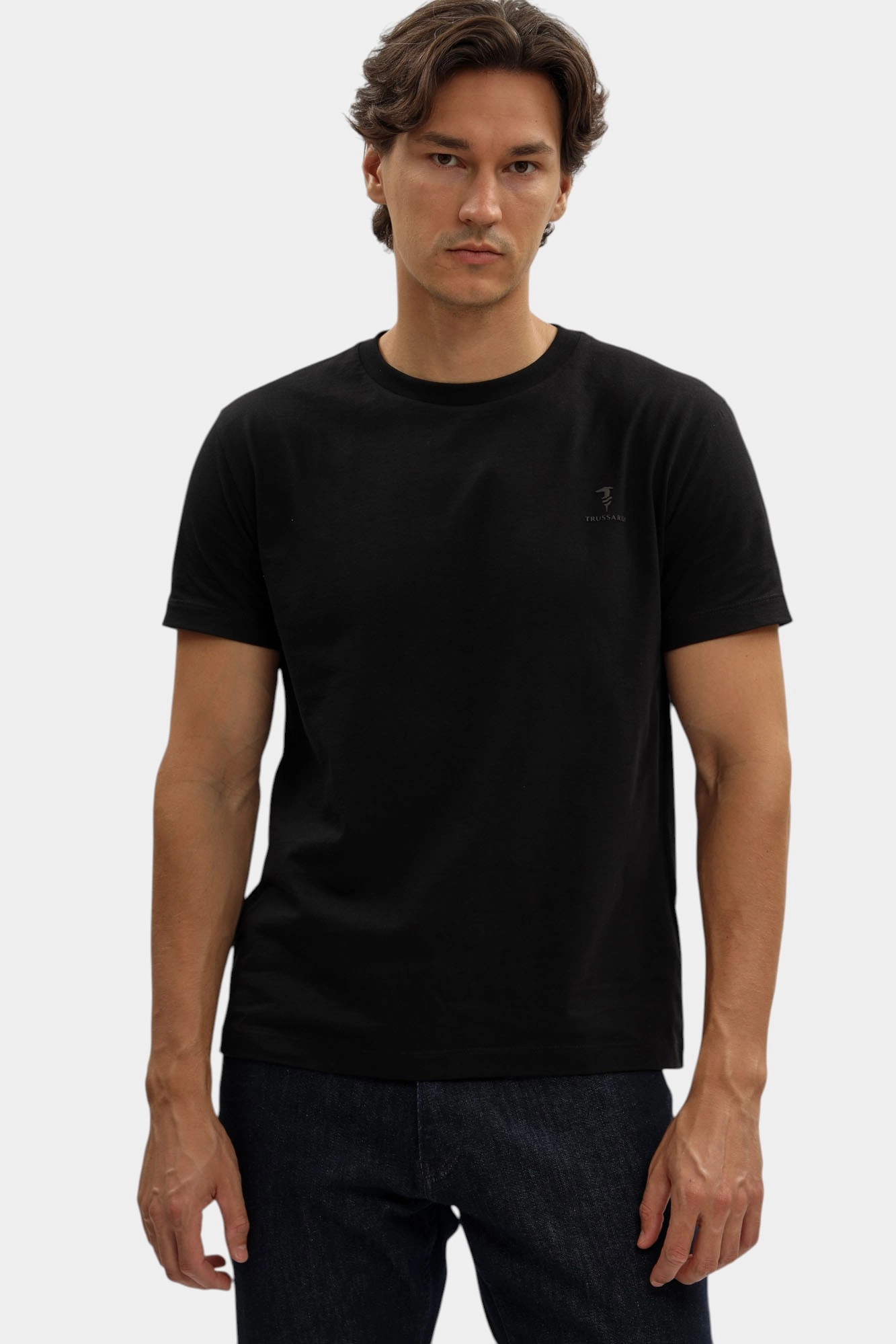 G0278000048N-MTS04J02-84A9 Футболка Trussardi Черный