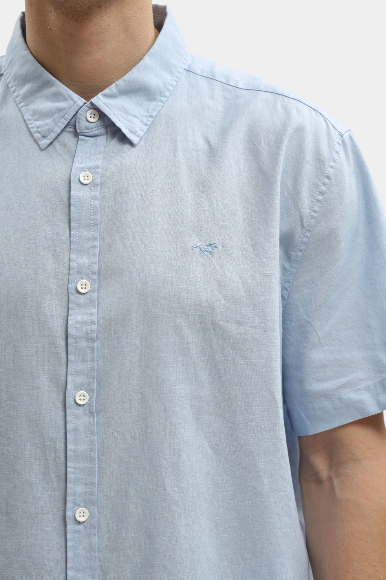 1017845 Рубашка Mustang Голубой