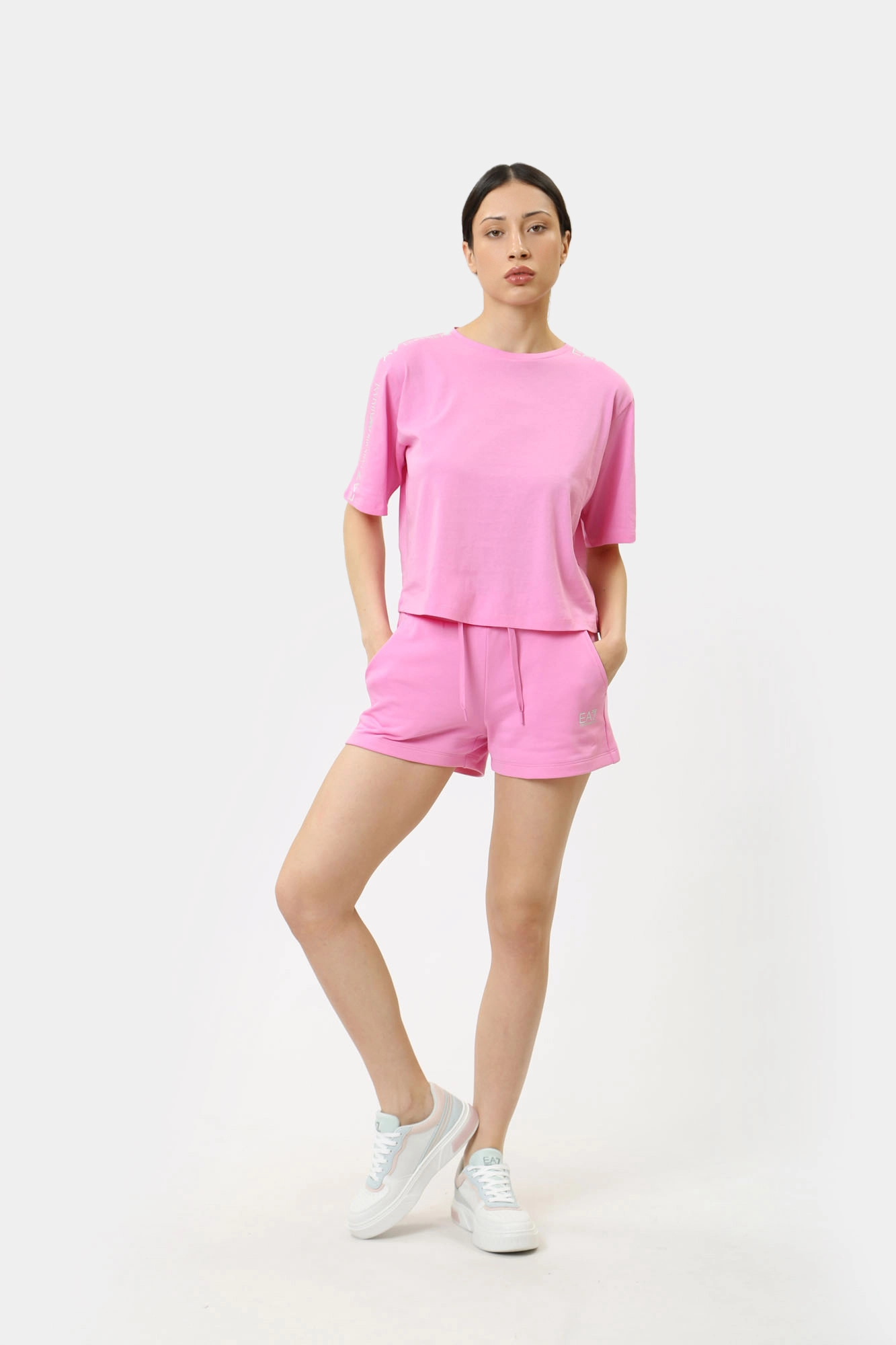 3DTT02_TJ02Z_1432 кроп-топ ea7 