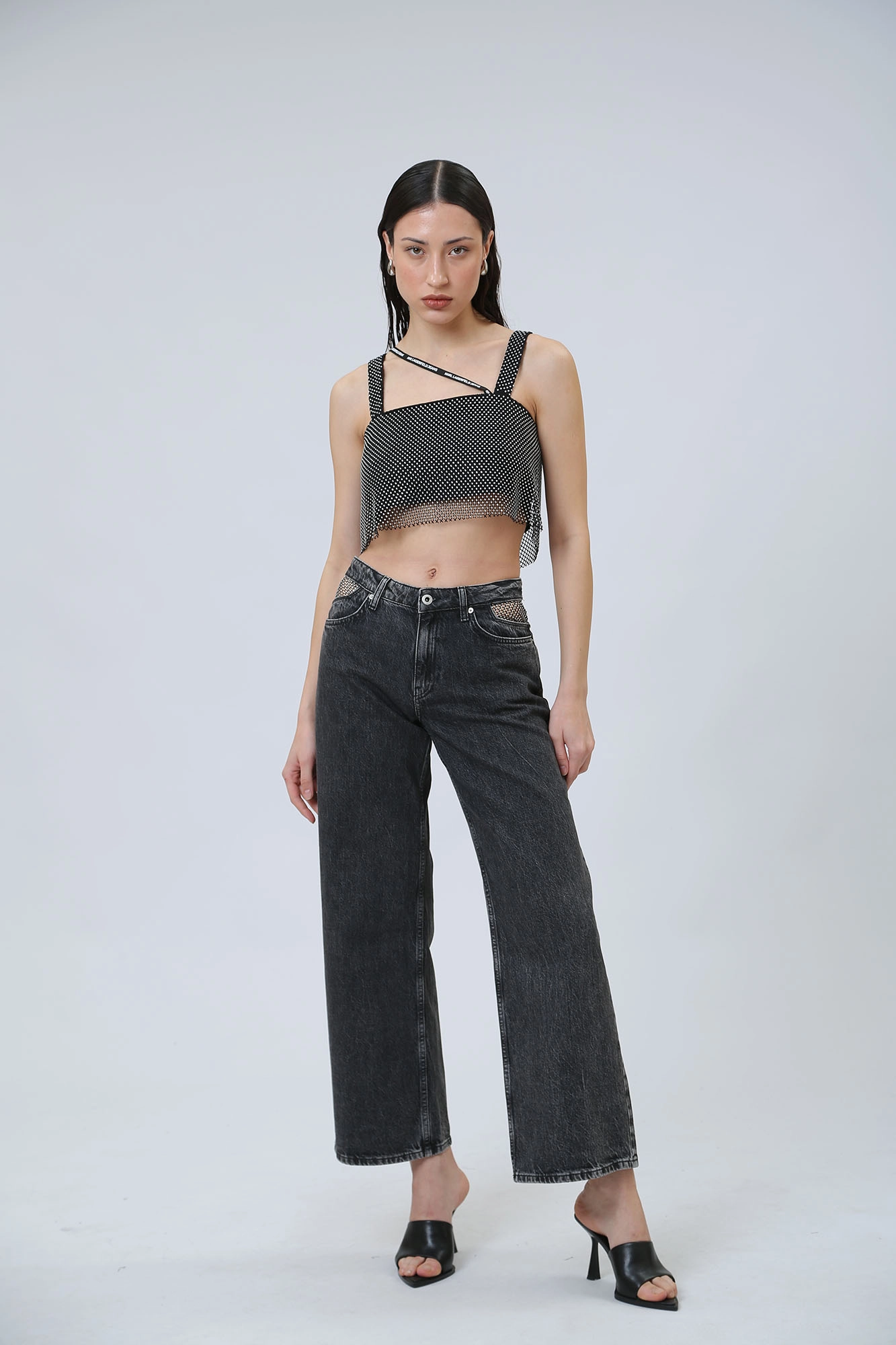 240J1115 джинсы mid rise relaxed  karl lagerfeld jeans 