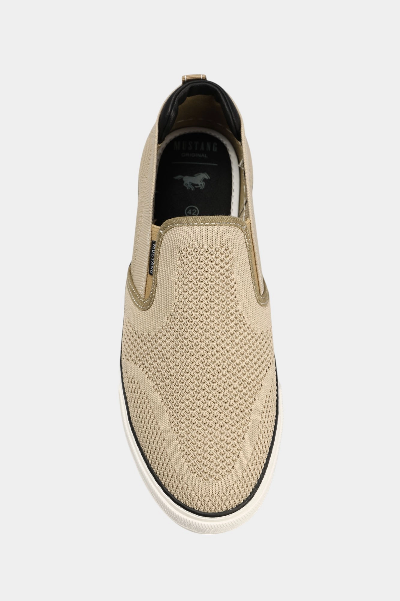 4198-401 Слипоны Mustang Бежевый