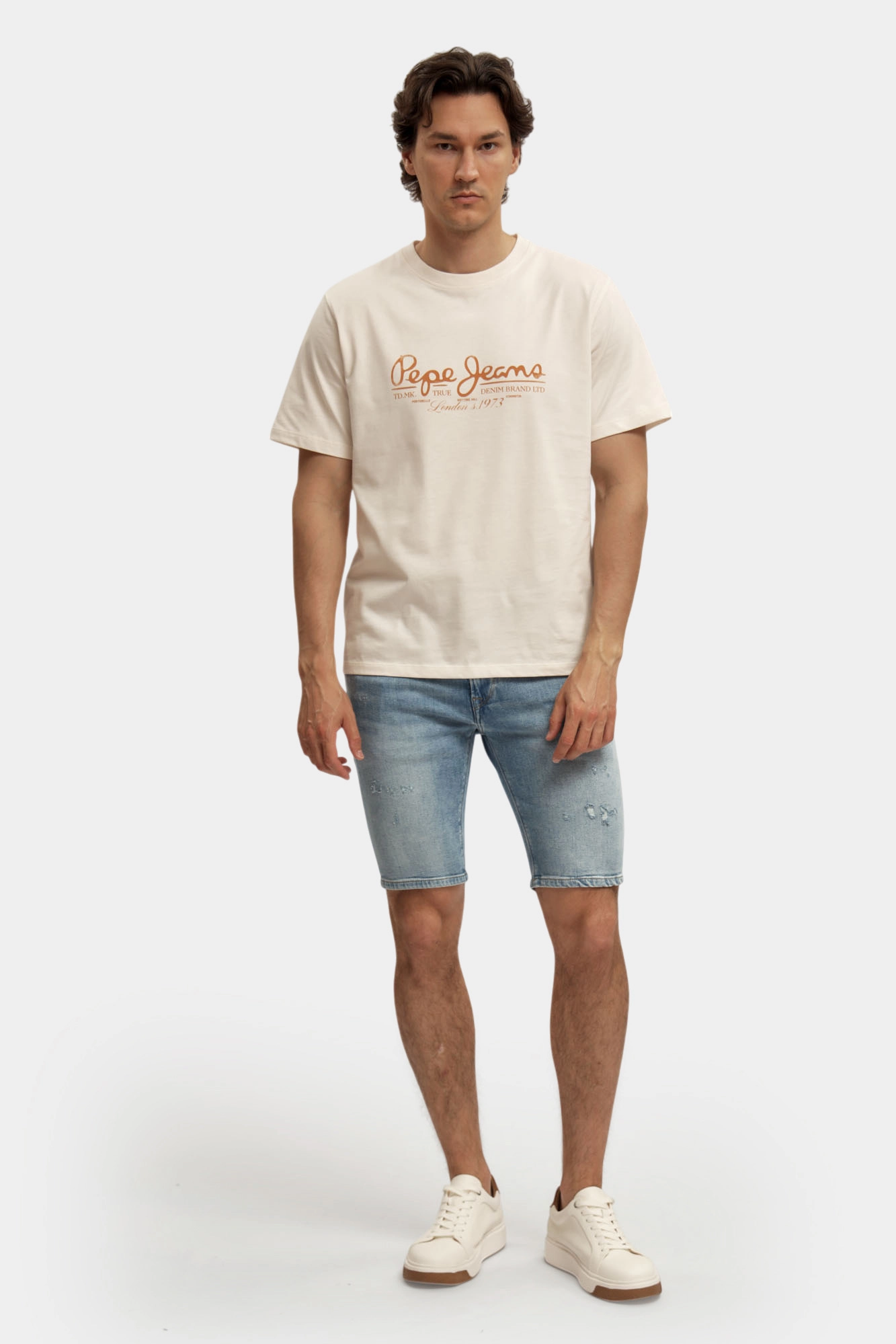 PM801084RI8 Шорты джинсовые Pepe Jeans Голубой