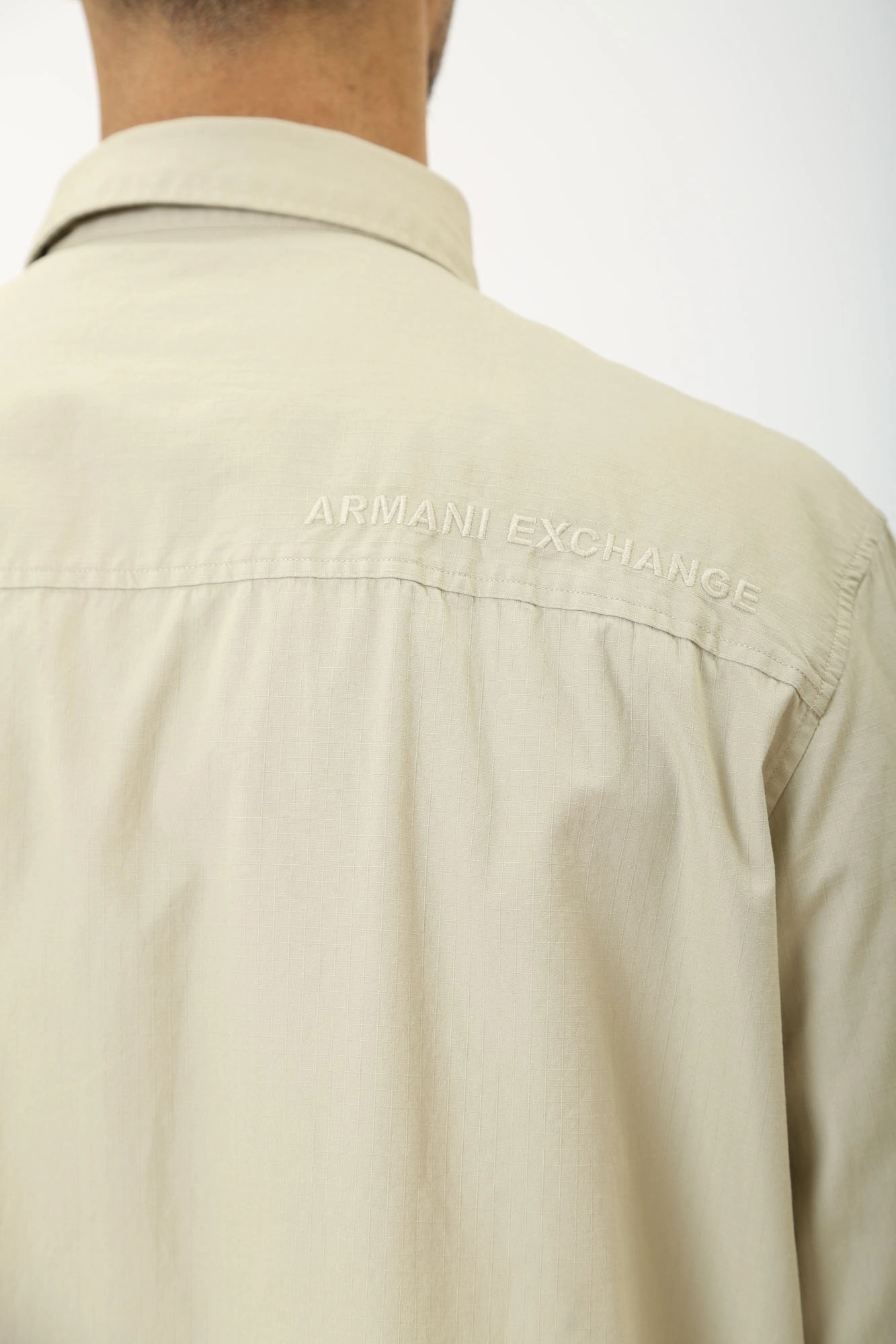 3DZC02_ZN3SZ_1795 Рубашка с длинным рукавом Armani Exchange Бежевый