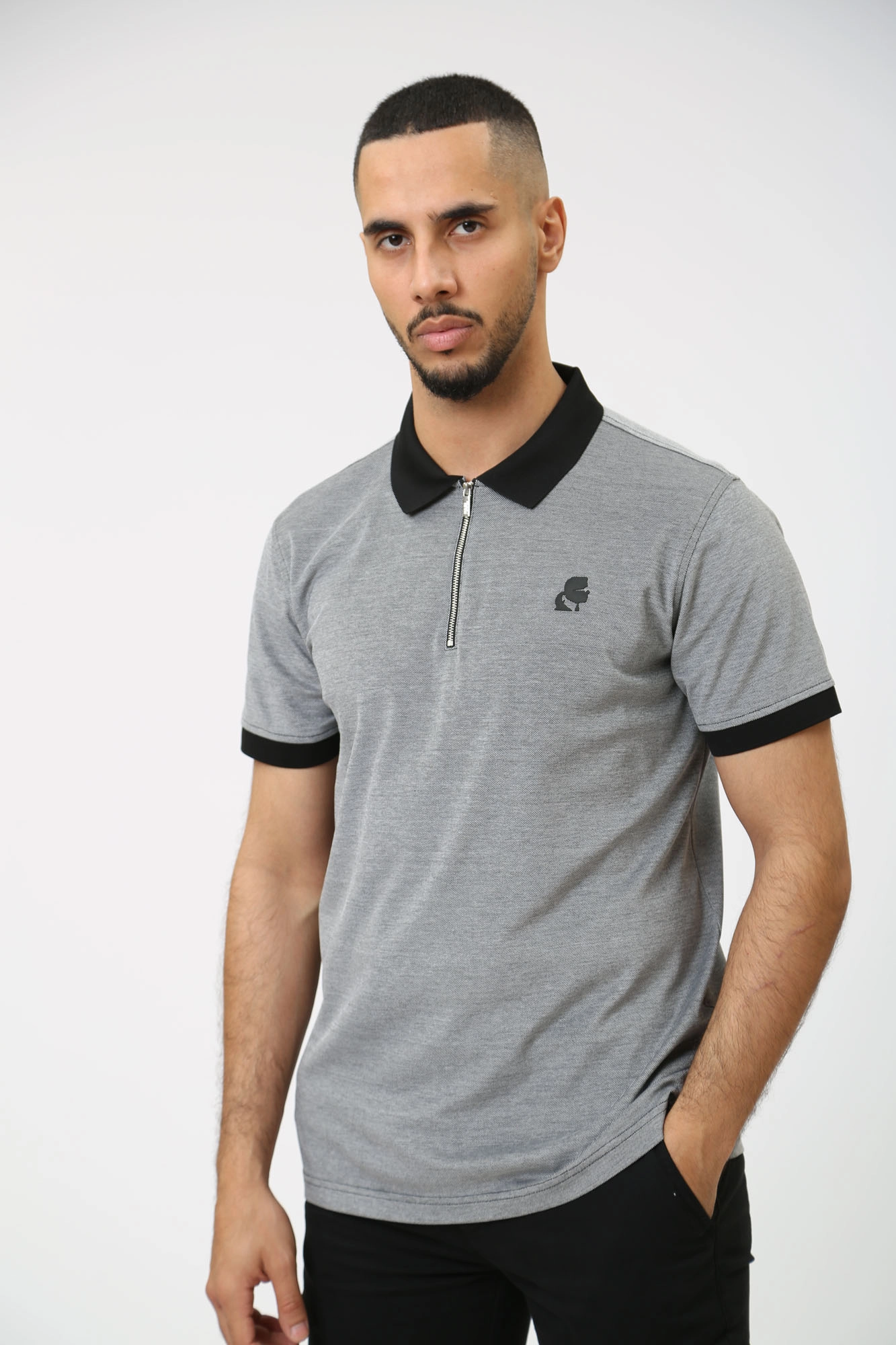 542204_745004 Поло Karl Lagerfeld Серый