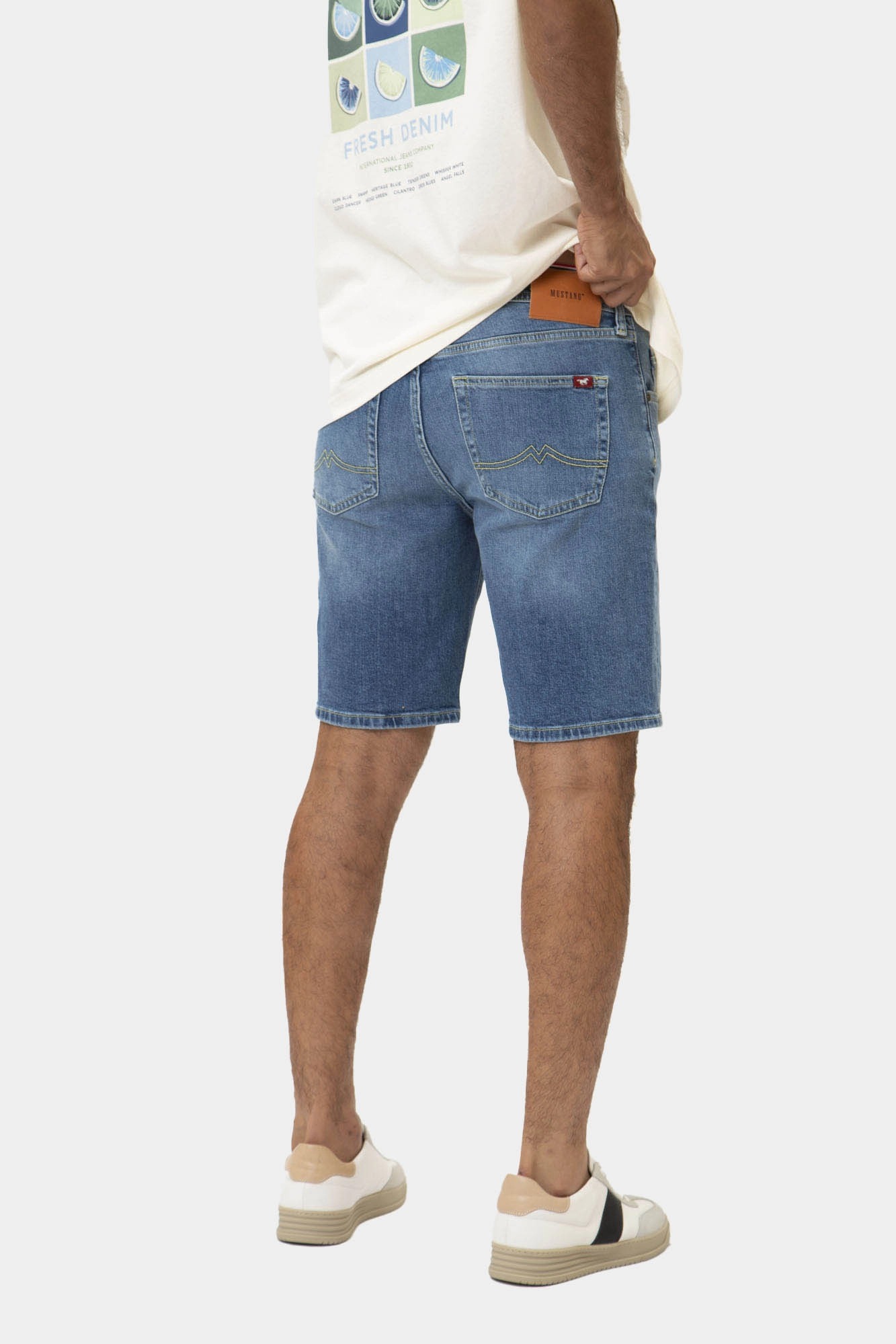 1015152-5000 Шорты джинсовые Mustang Синий