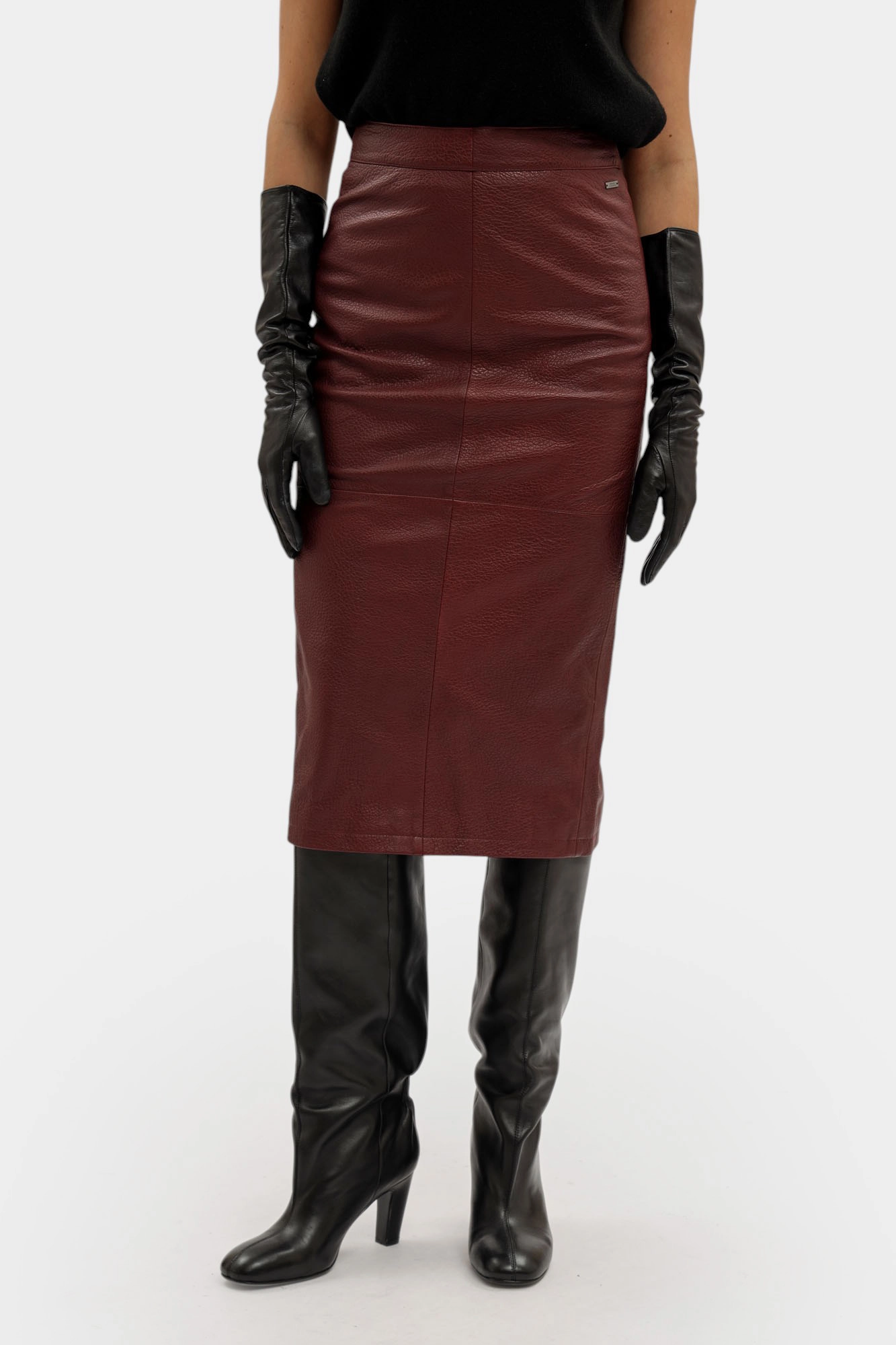 XW001239_AF16212 юбка кожаная armani exchange 