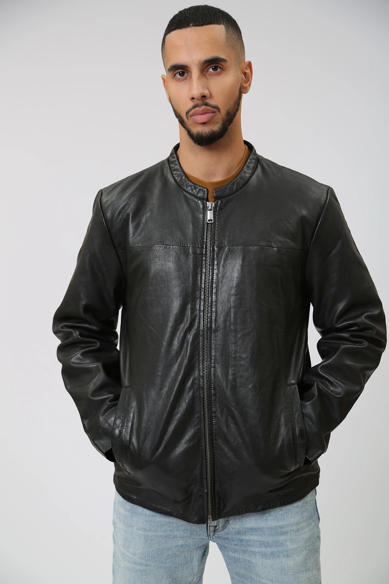 MU-M232-89-1000 Куртка кожаная Mustang Черный