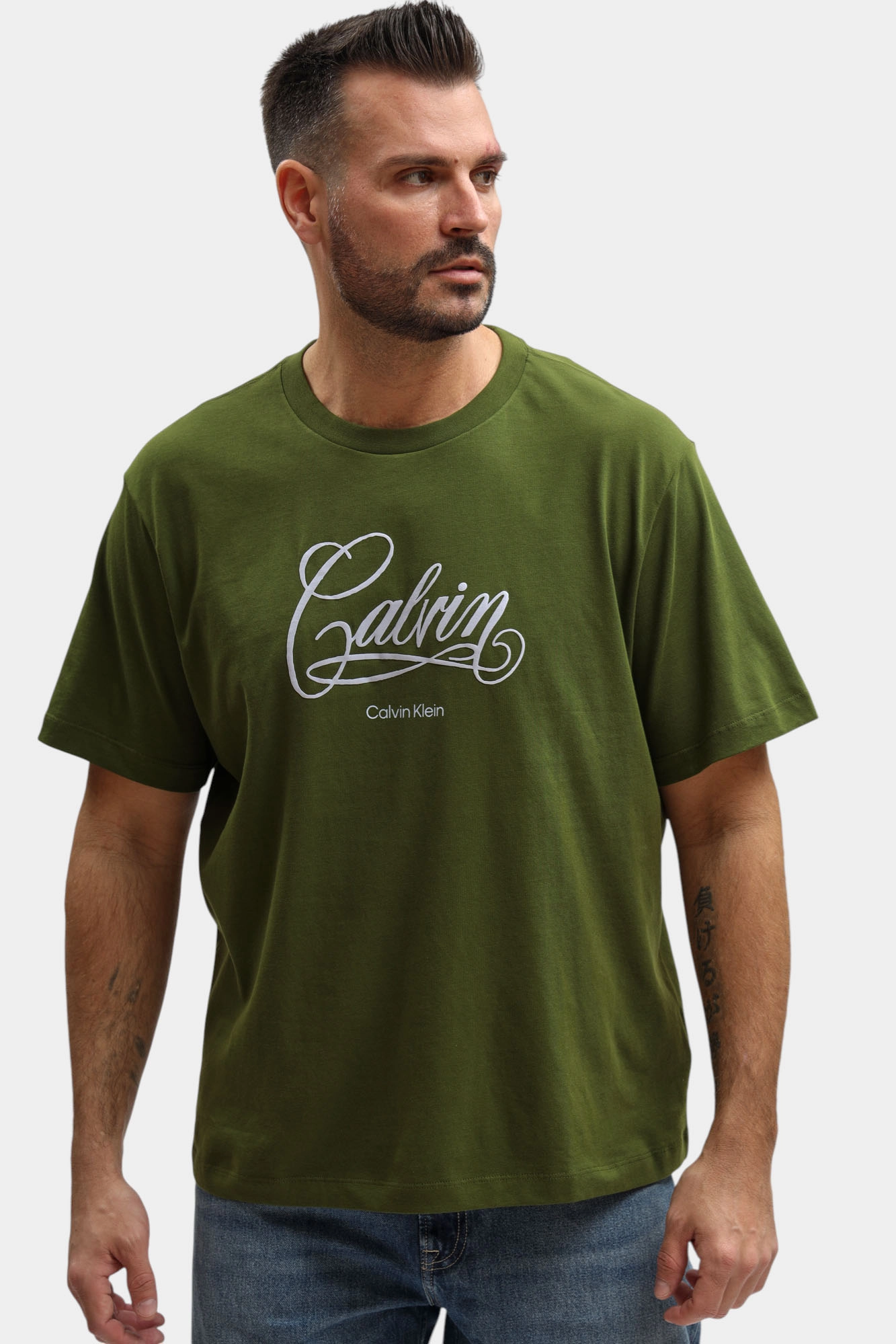 LV04RE804G Футболка Calvin Klein Jeans Зеленый