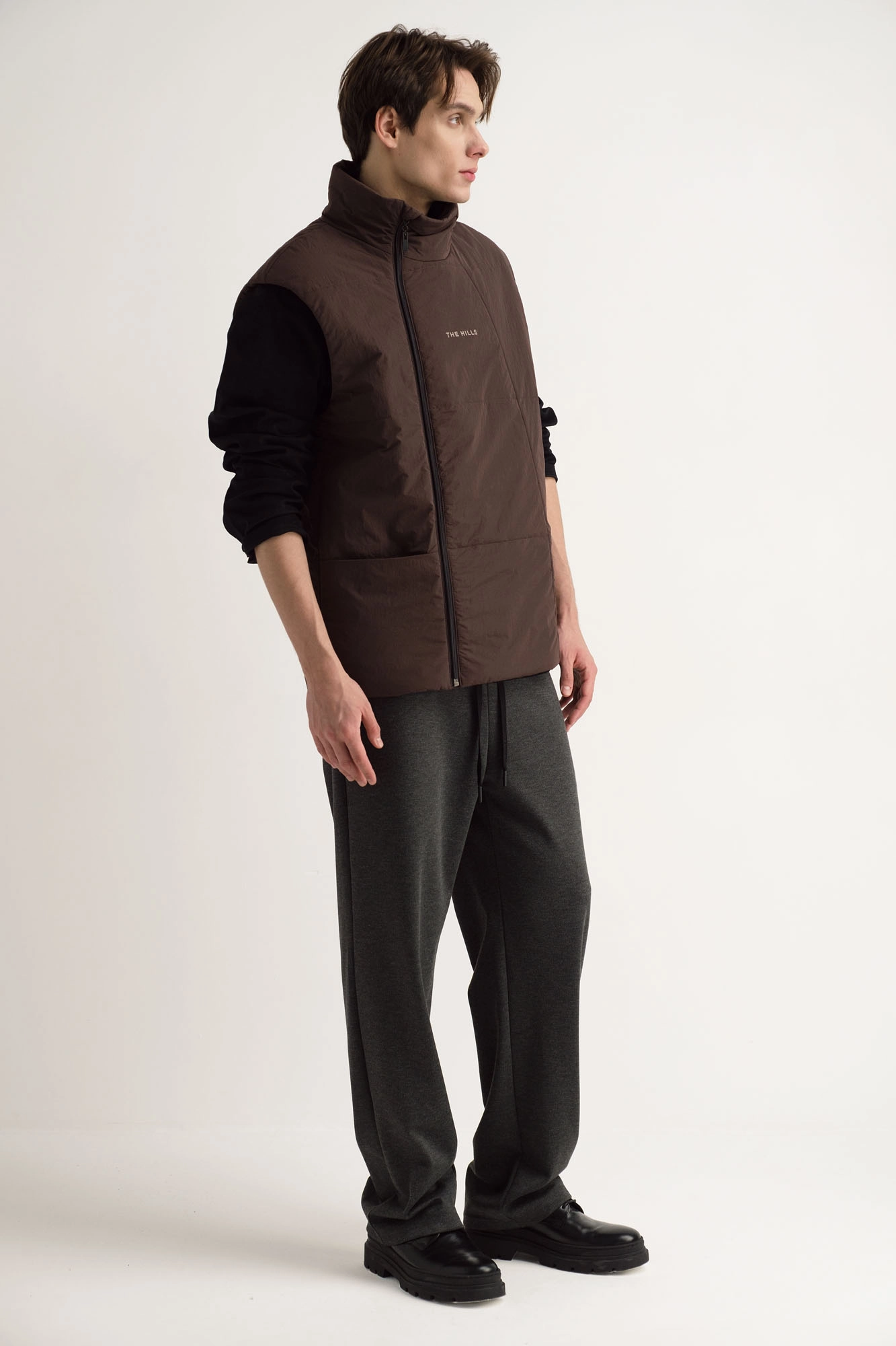 M-242-P-56-0042 Жилет The Hills Коричневый