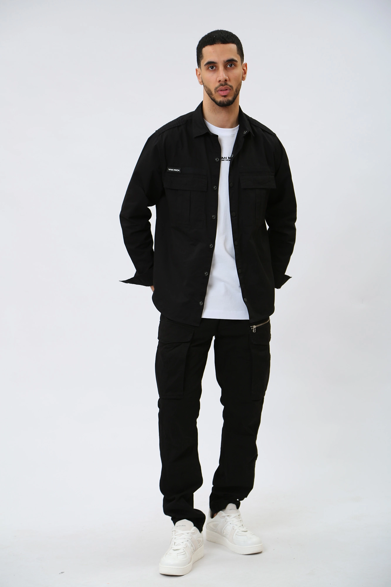 VM-231-46-017 Рубашка с длинным рукавом Van Mich Черный