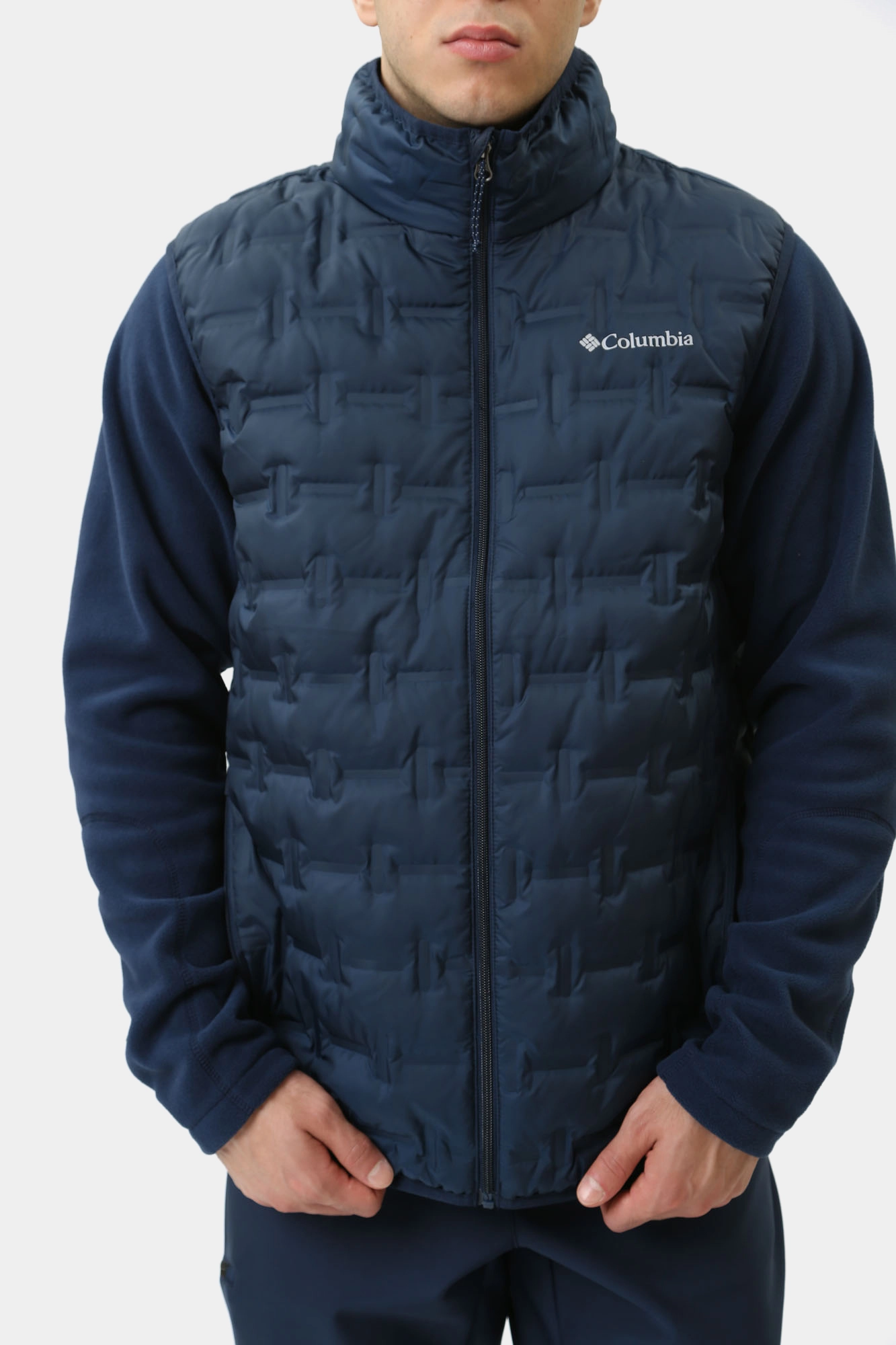 2086261 Жилет пуховой Columbia Синий