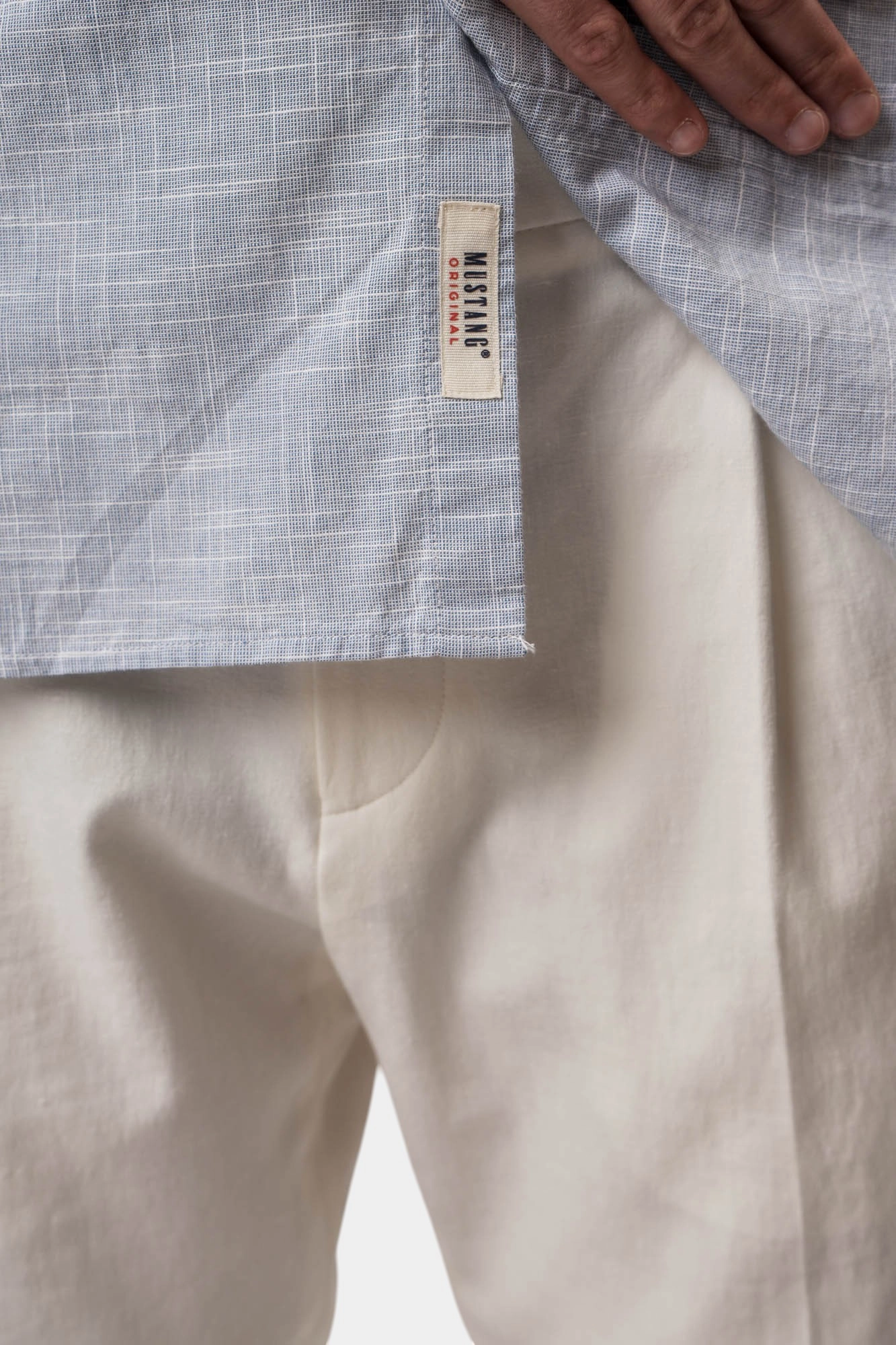 1016247 Рубашка Mustang Серый