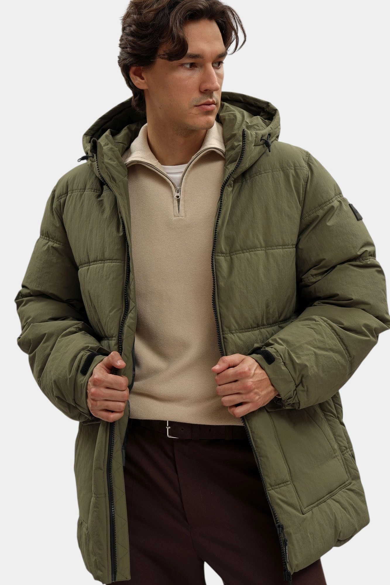 1016896 Куртка тёплая Mustang Зеленый