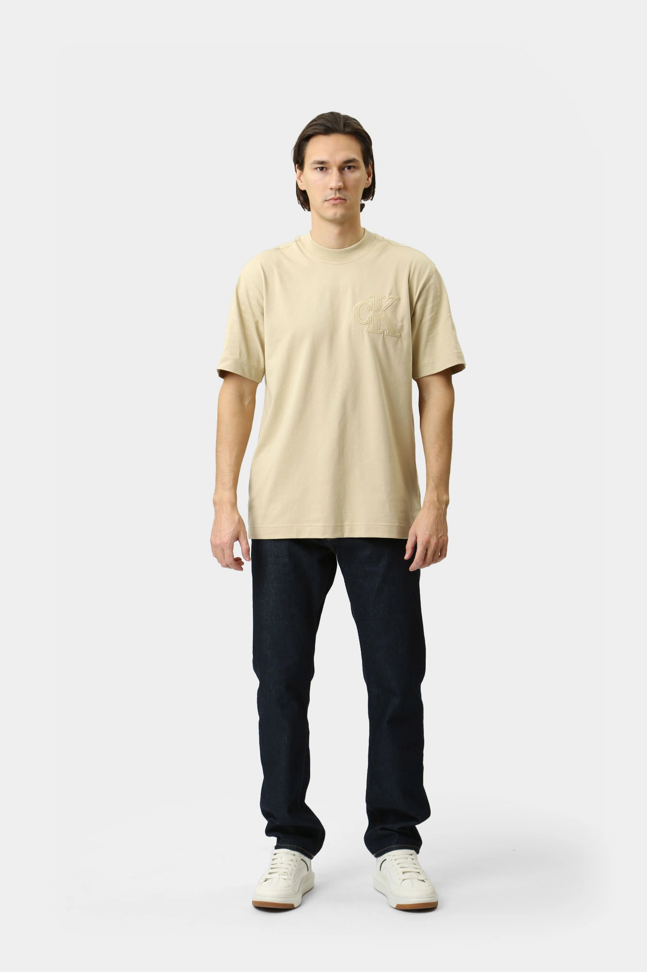 J30J325657 Футболка Calvin Klein Jeans Бежевый